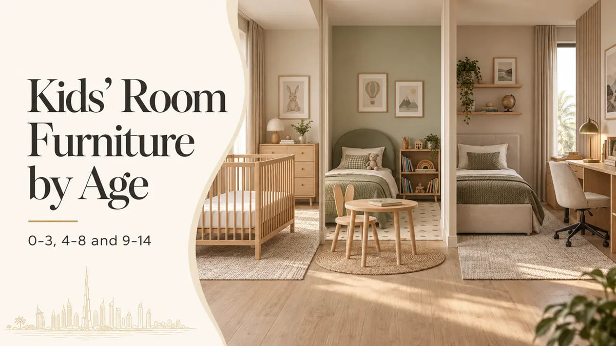 Kids' Room Furniture by Age: 0–3, 4–8 and 9–14