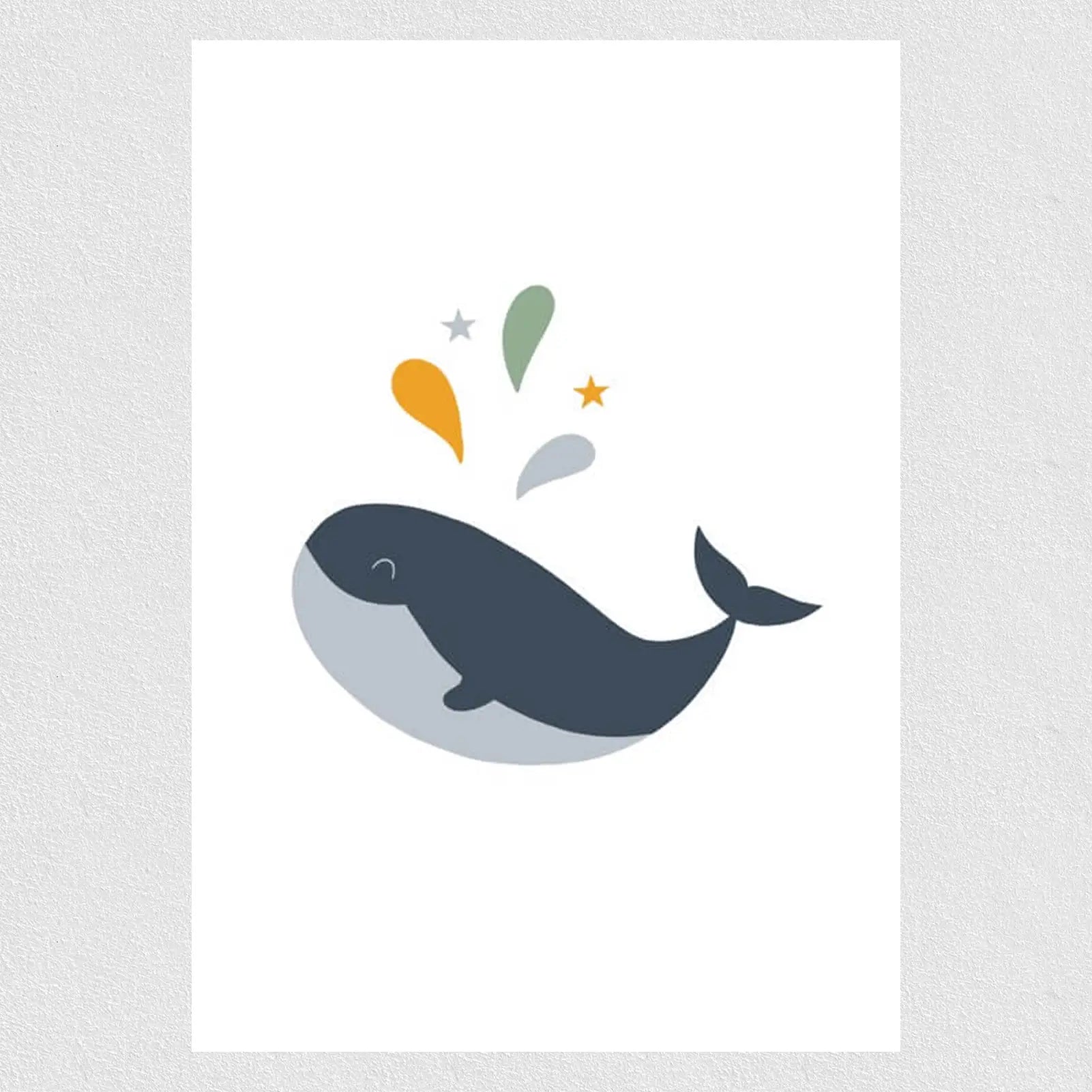 Baby Whale Kids Poster