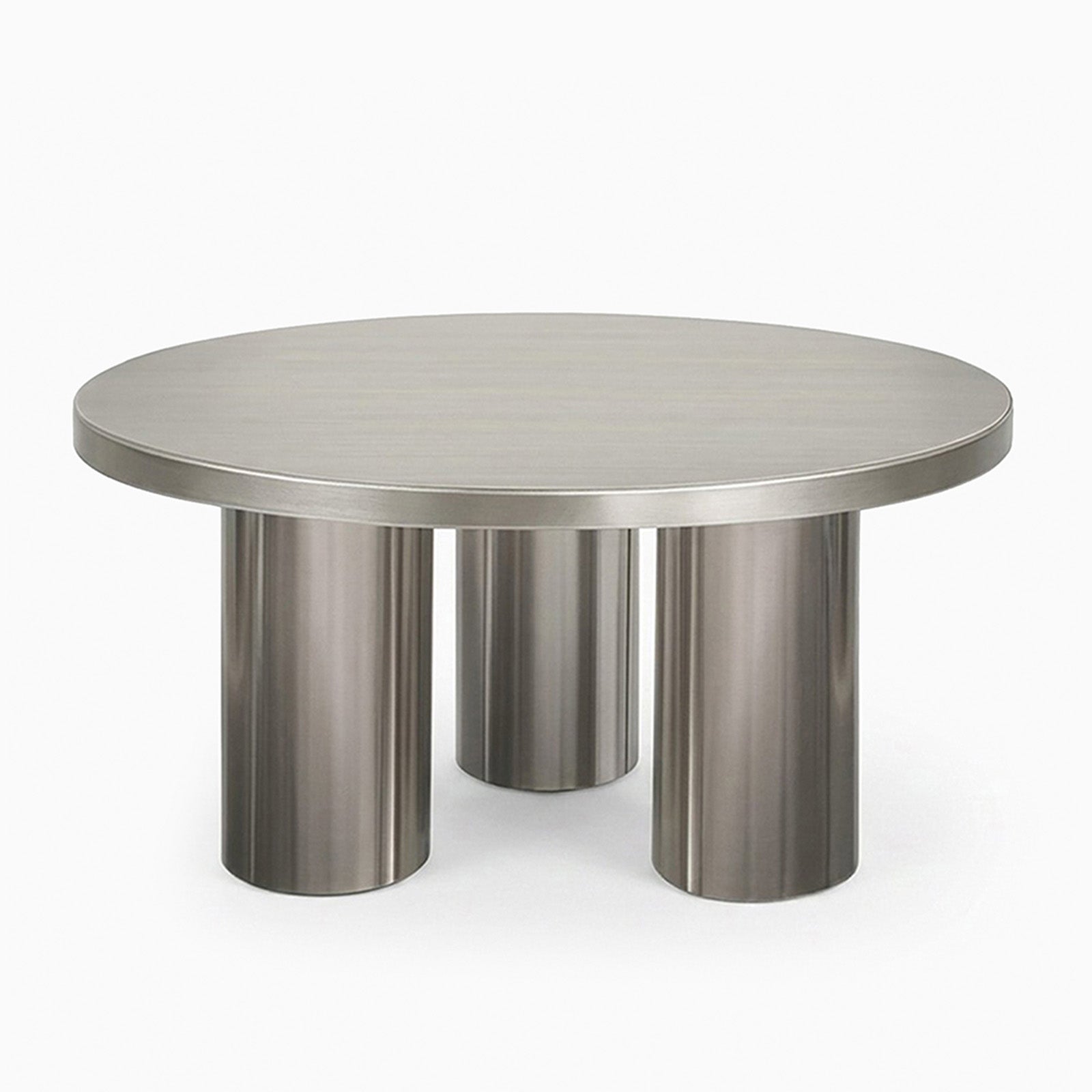 Yves Steel Round Dining Table image