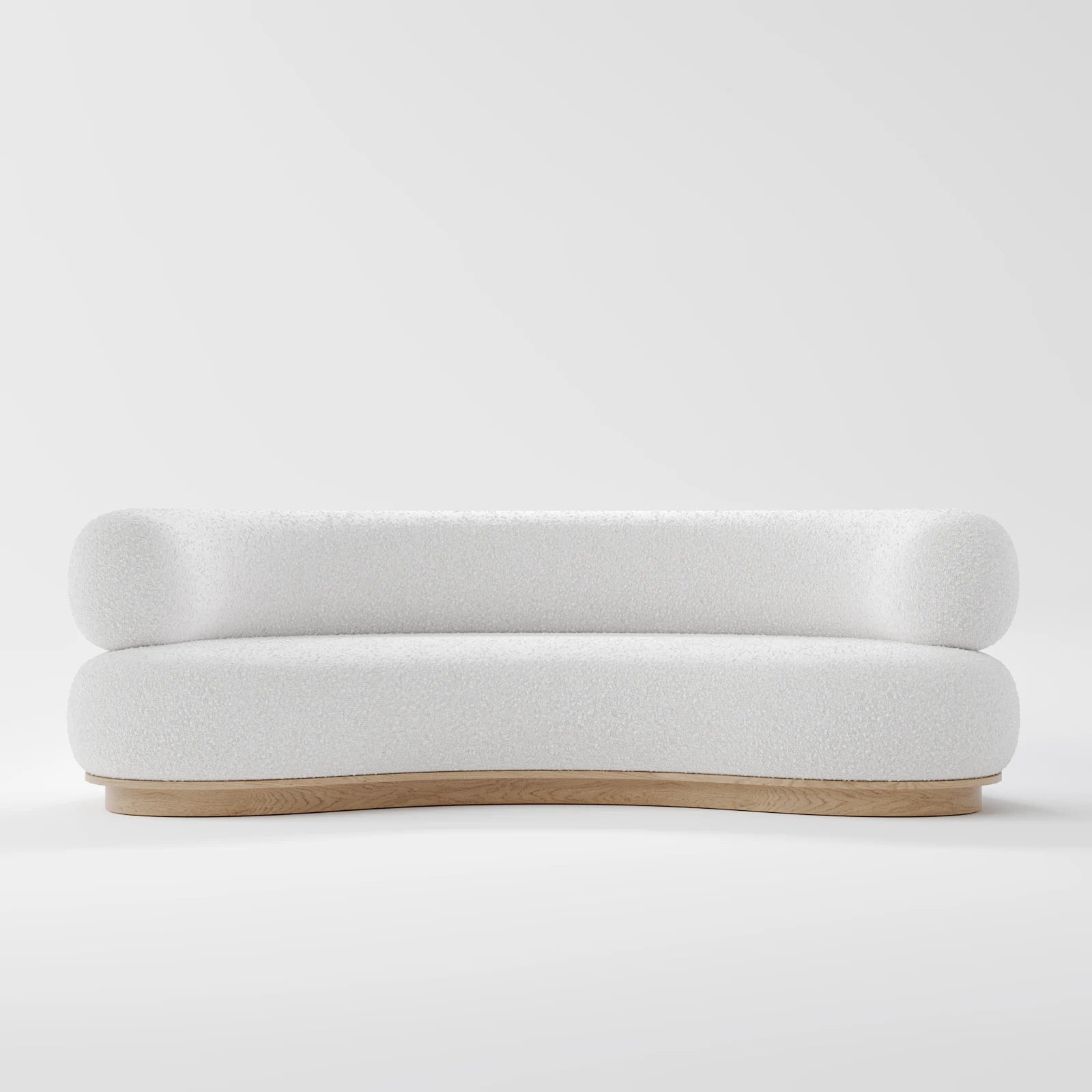 LuxeCurve Boucle Sofa 3-Seater 1