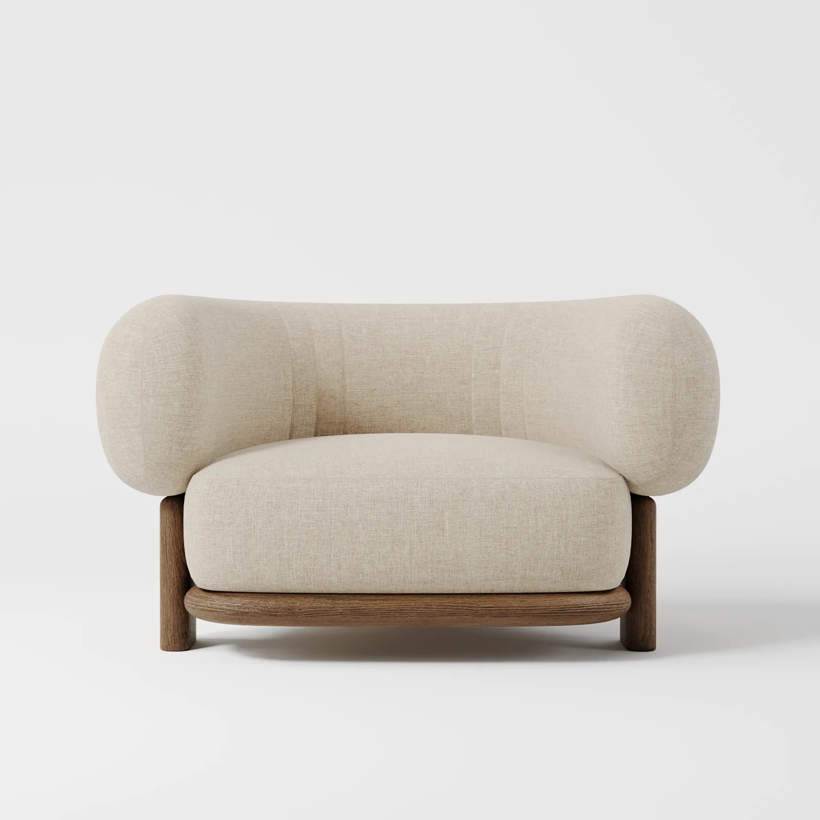 LuxeCurve Linen Chair 1