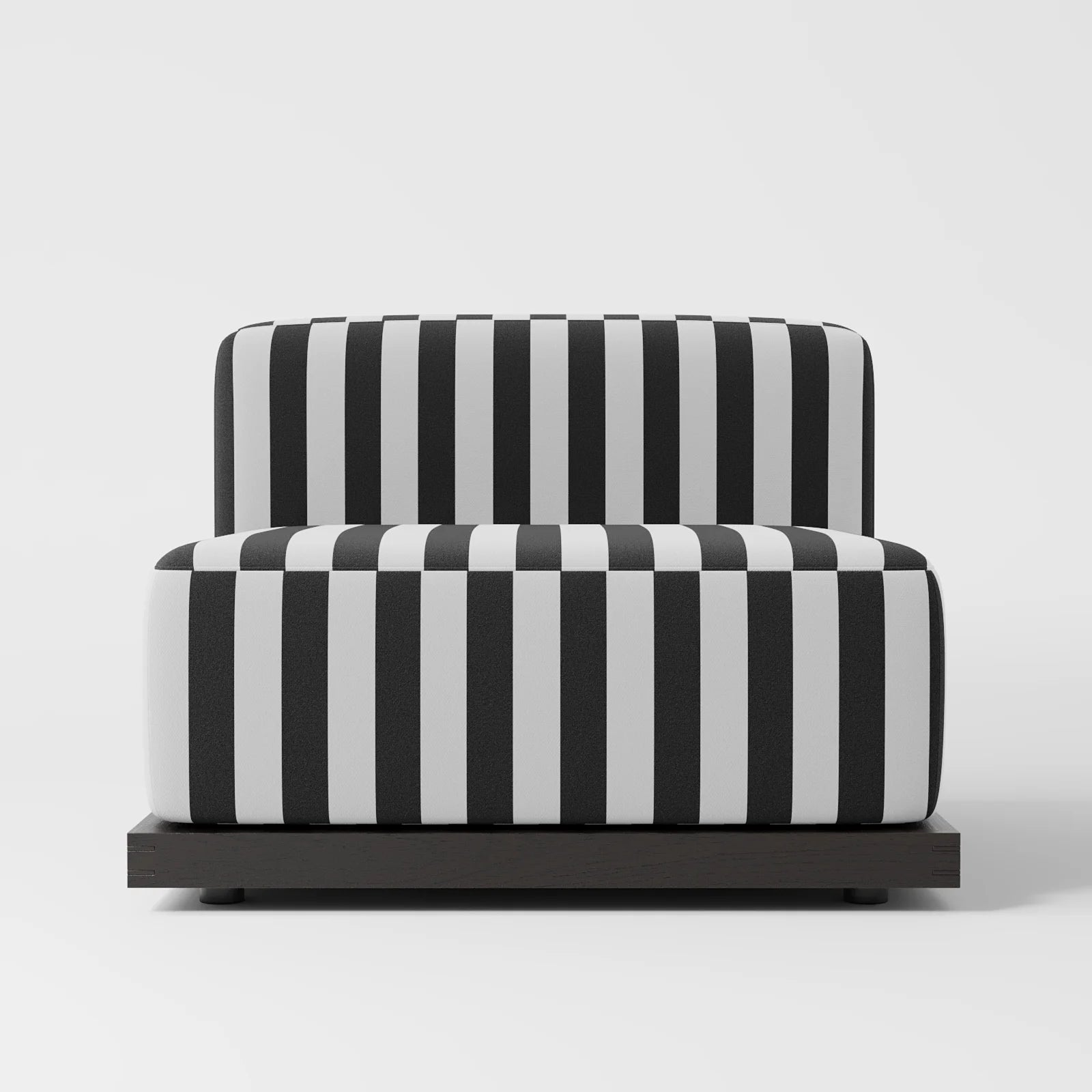 Striped Premium Satin Accent Chair 1