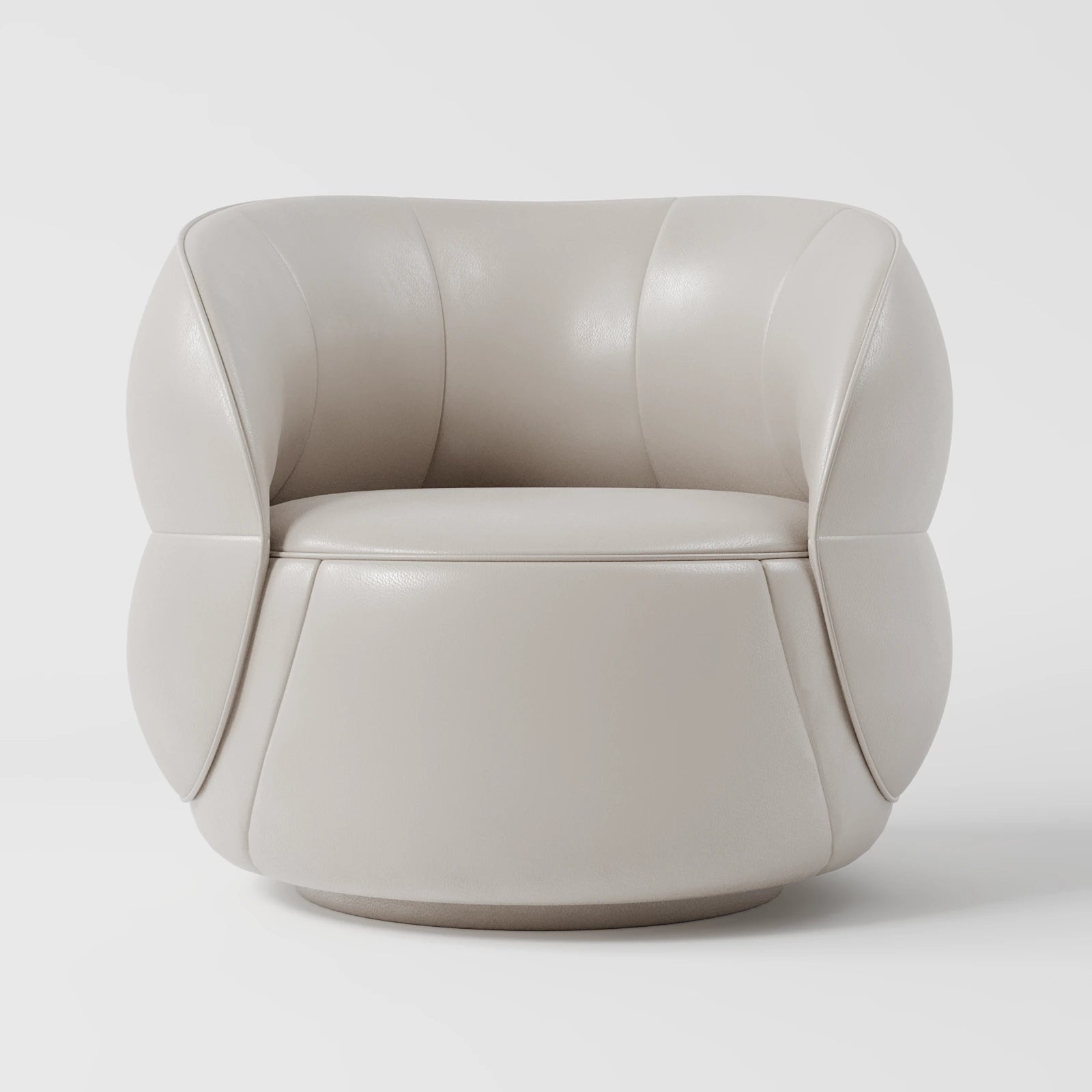 CurveEdge Faux Leather Lounge Chair 1