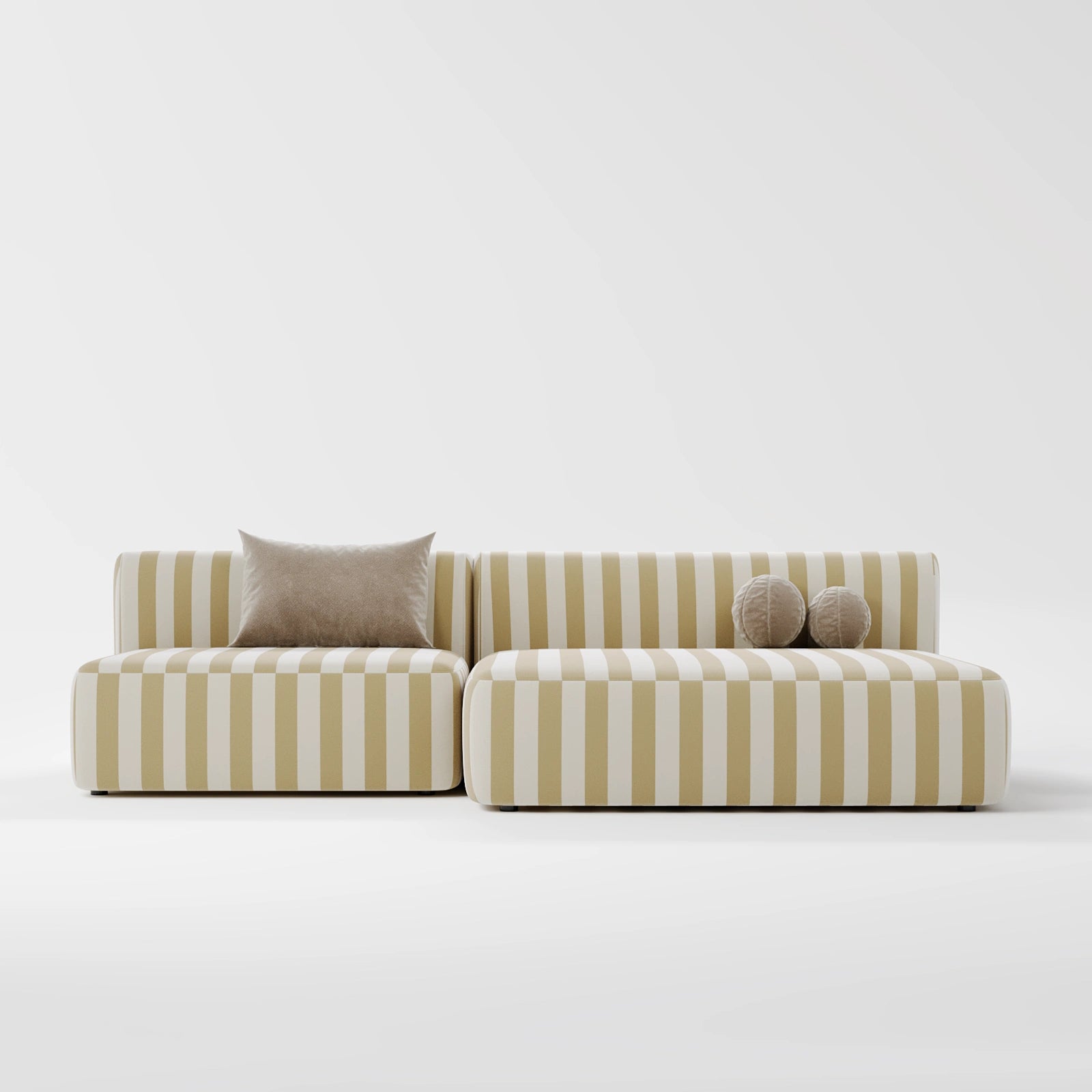 Premium Satin Accent Sofa 3-Seater 1