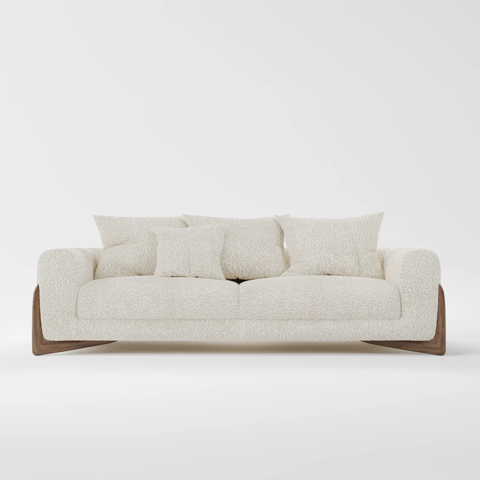 CloudSoft Boucle Lounge Sofa 2-Seater 1