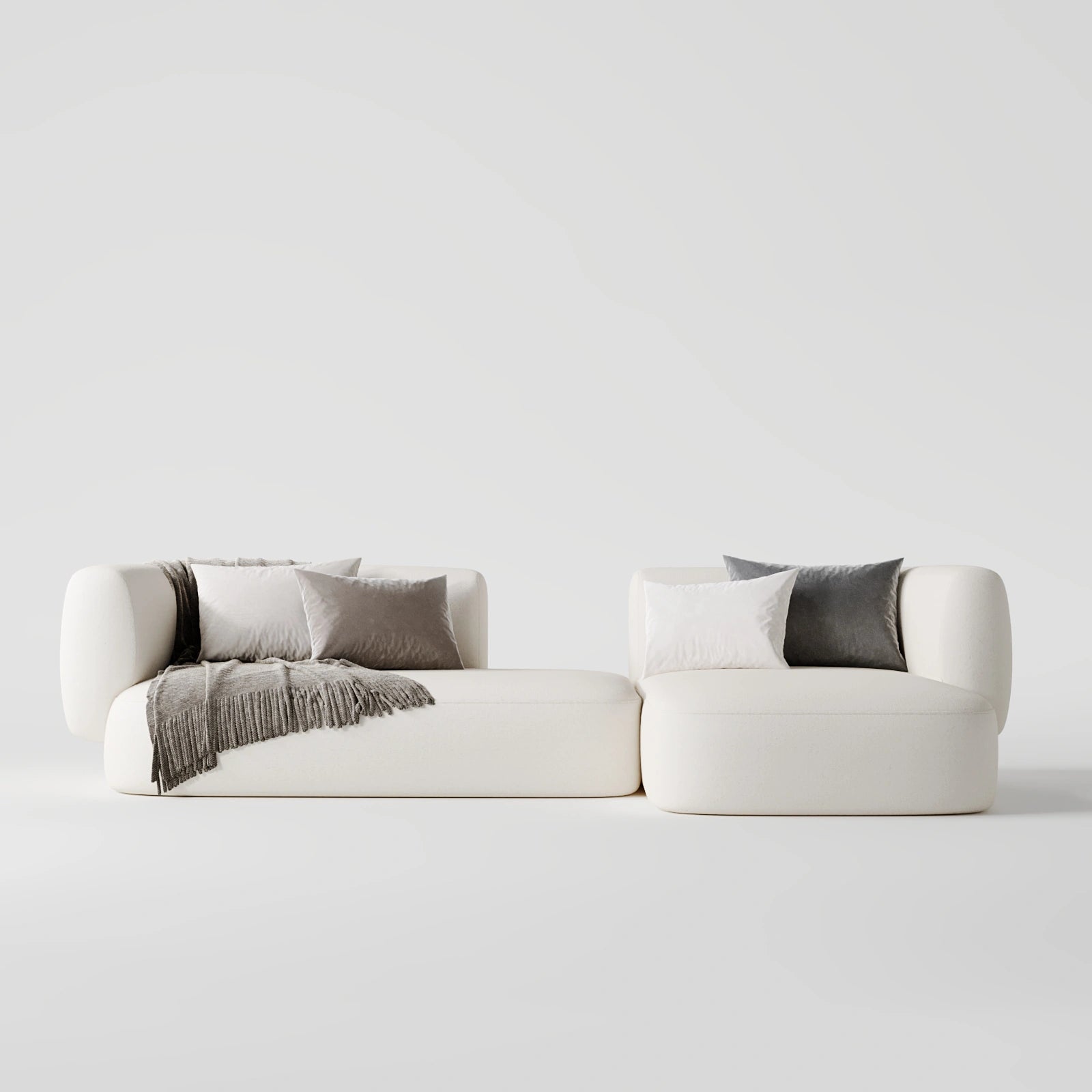 Essence Premium Boucle L-Shaped Sofa 1