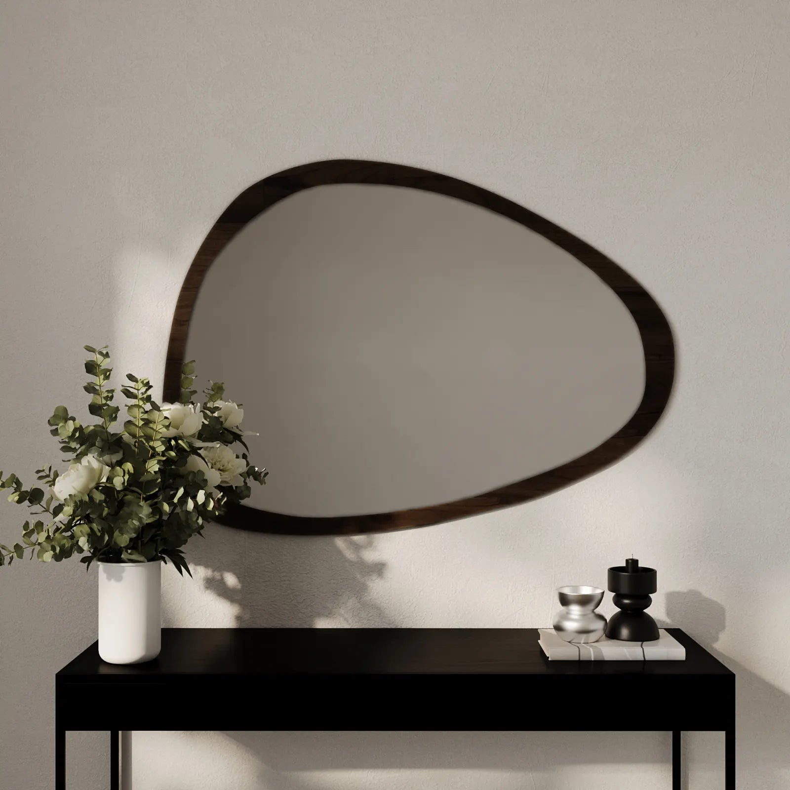 Vellum Irregular Shape Wall Mounted Mirror
