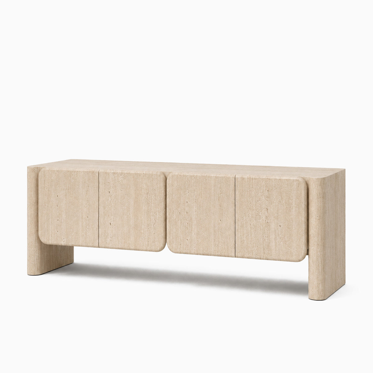 Ronan Cream Travertine TV Stand image