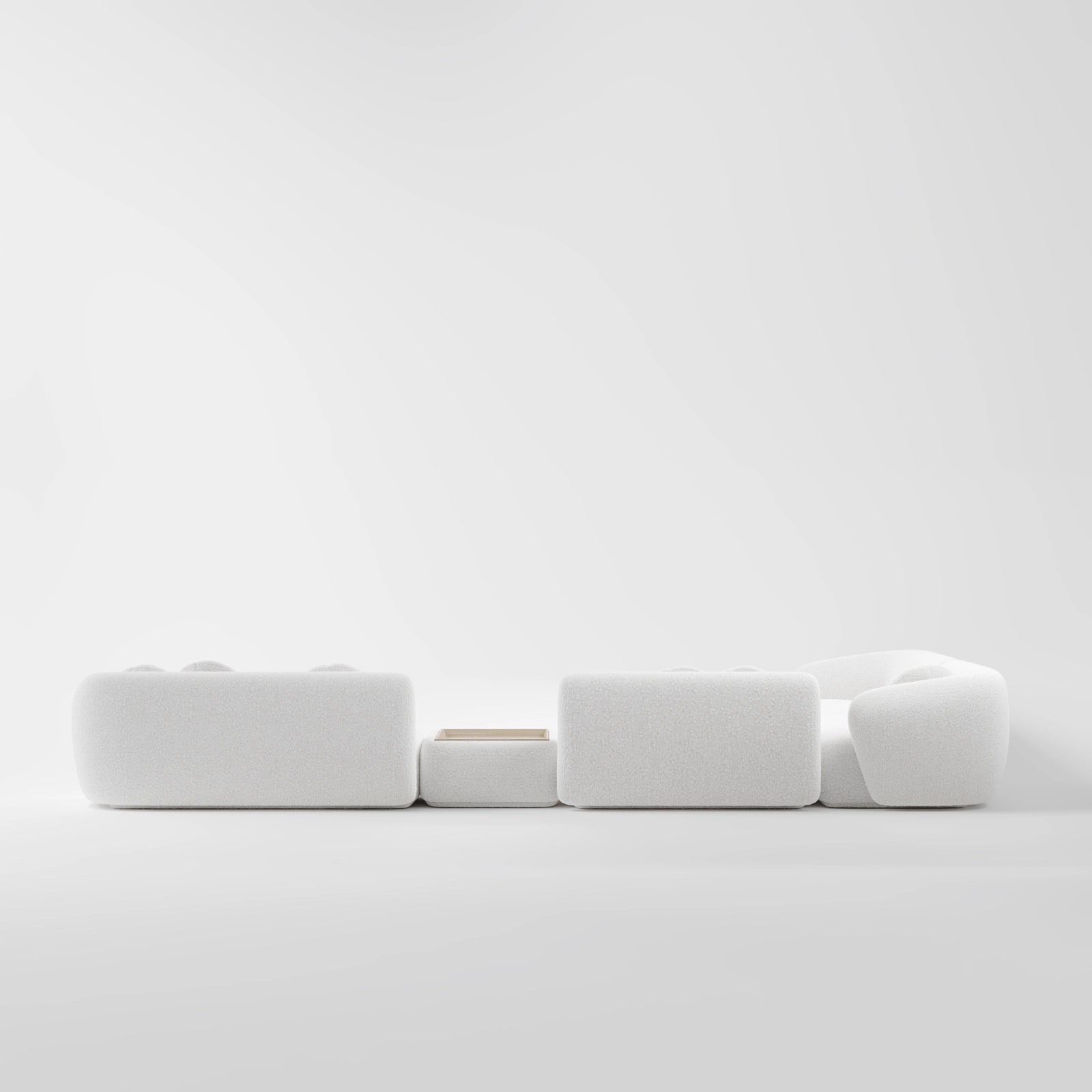 Bliss Boucle L-Shaped Modular Sofa 5