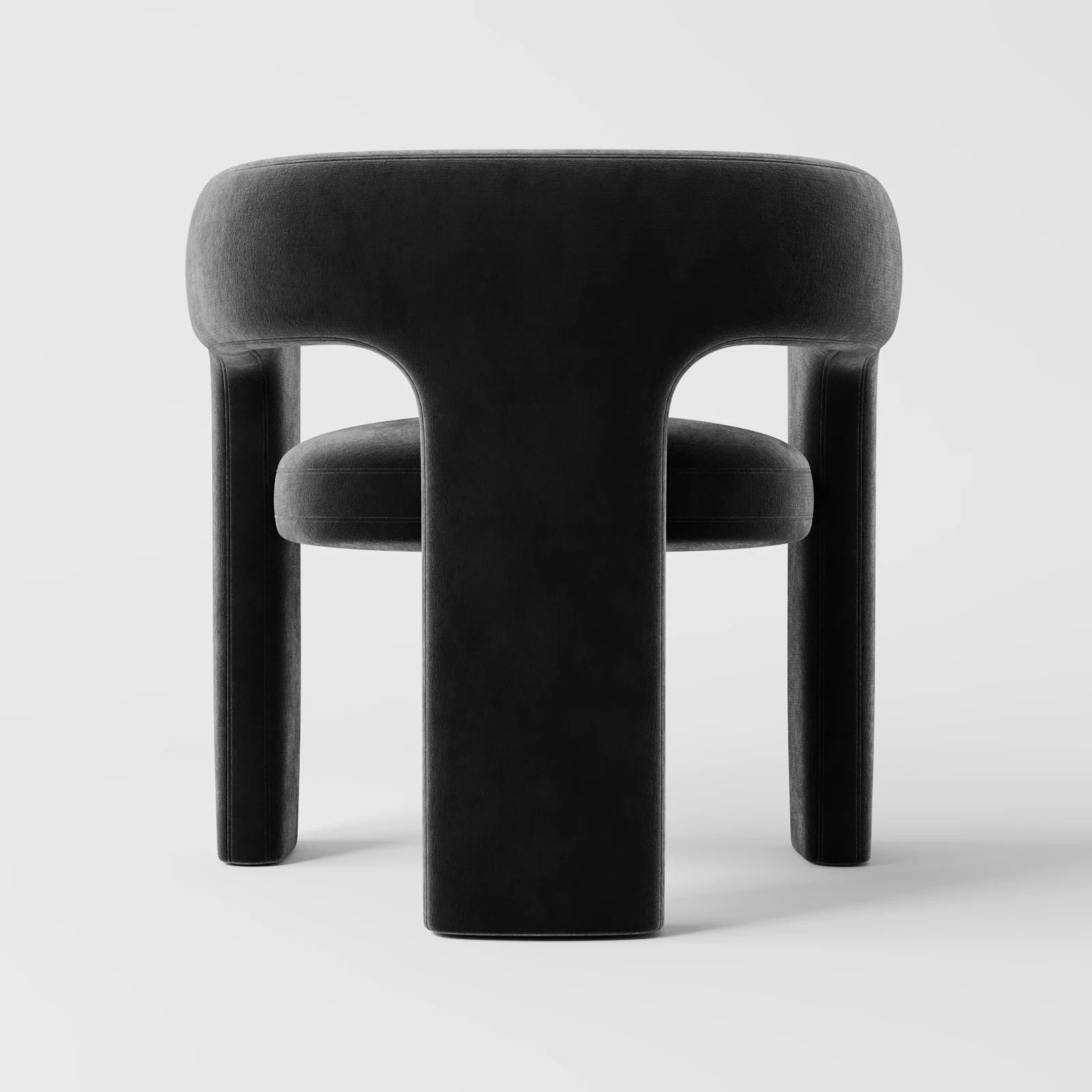 Lush U-Shaped Velvet Armchair 5