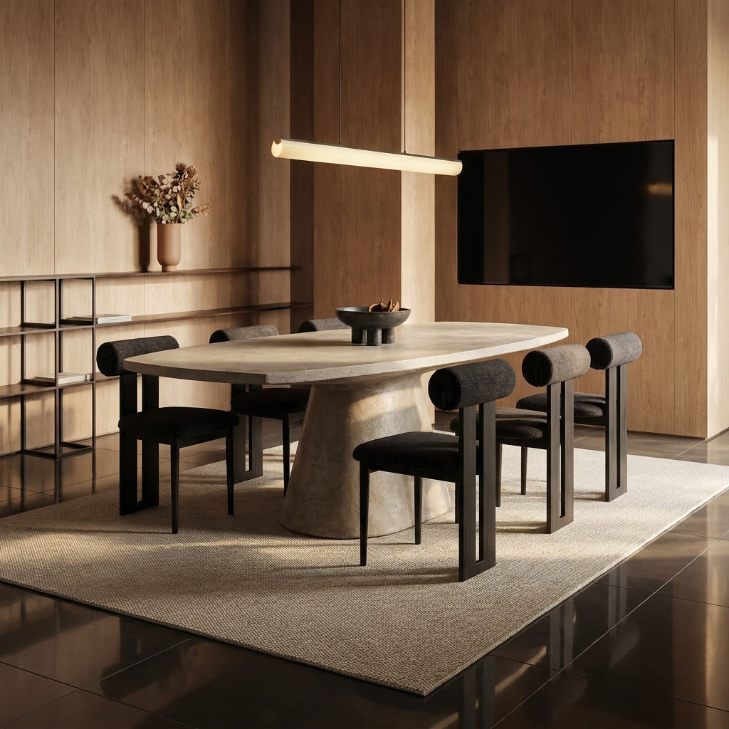 Bosa Cream Microconcrete Dining Table image