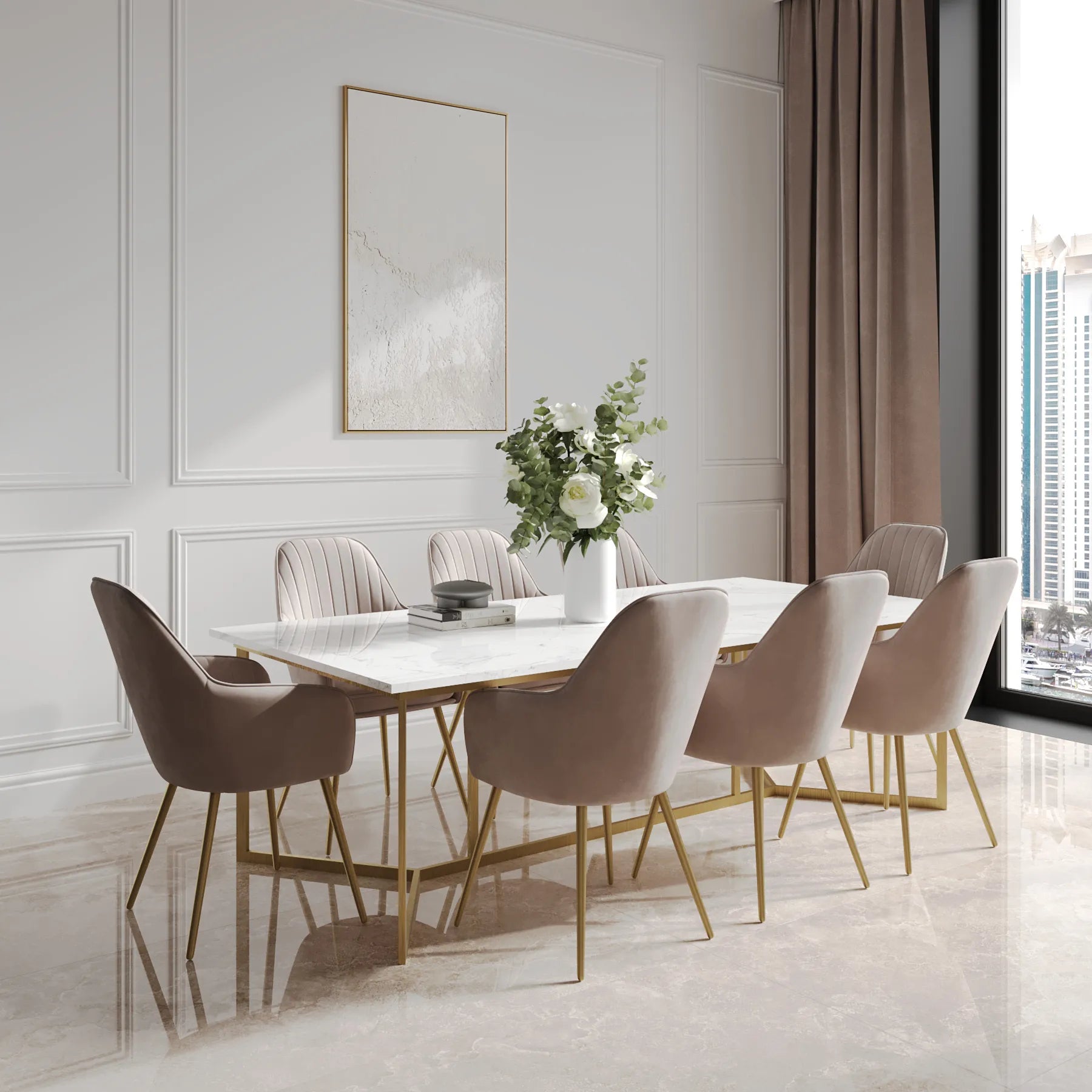 Luxe Lounge Dining Set 1