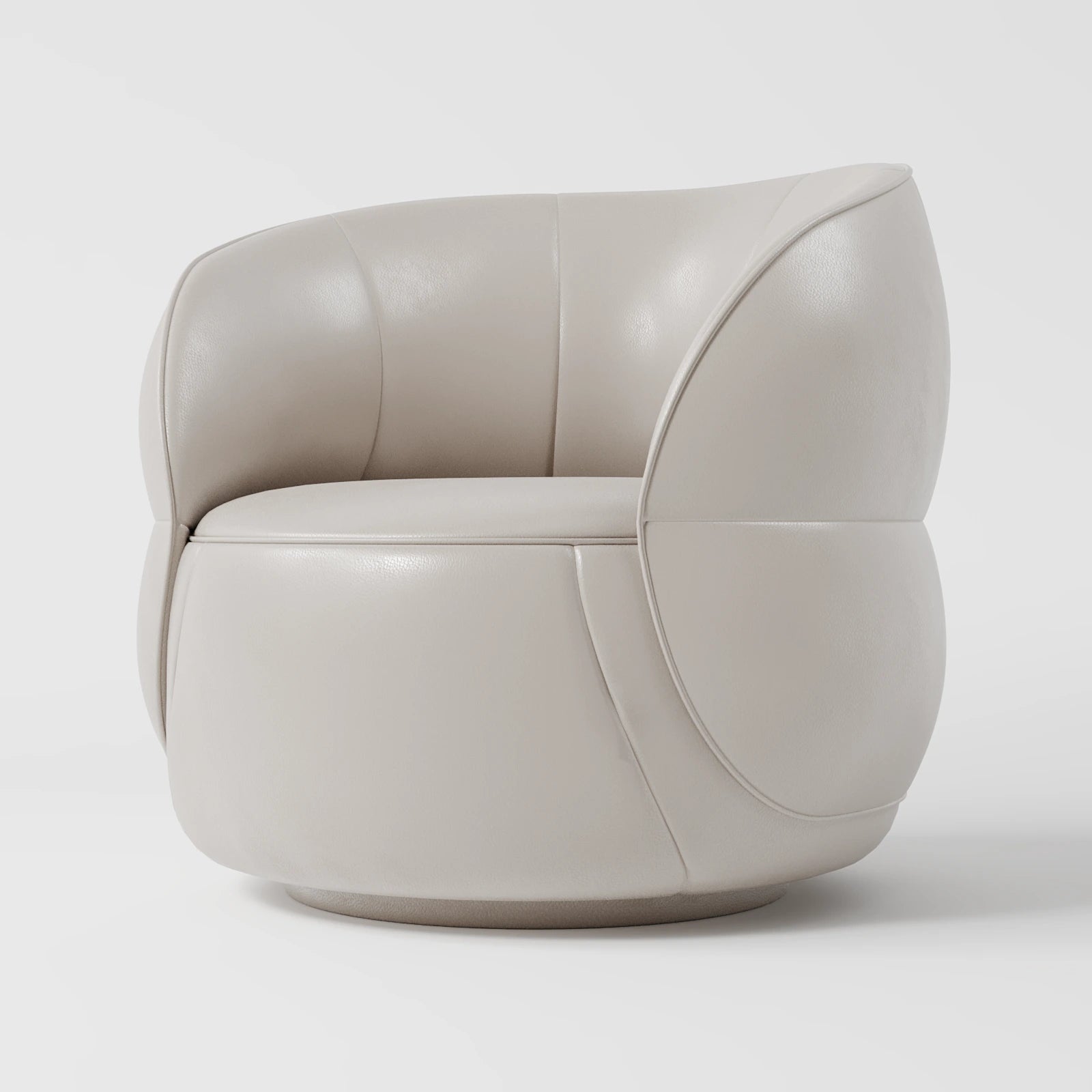 CurveEdge Faux Leather Lounge Chair 3