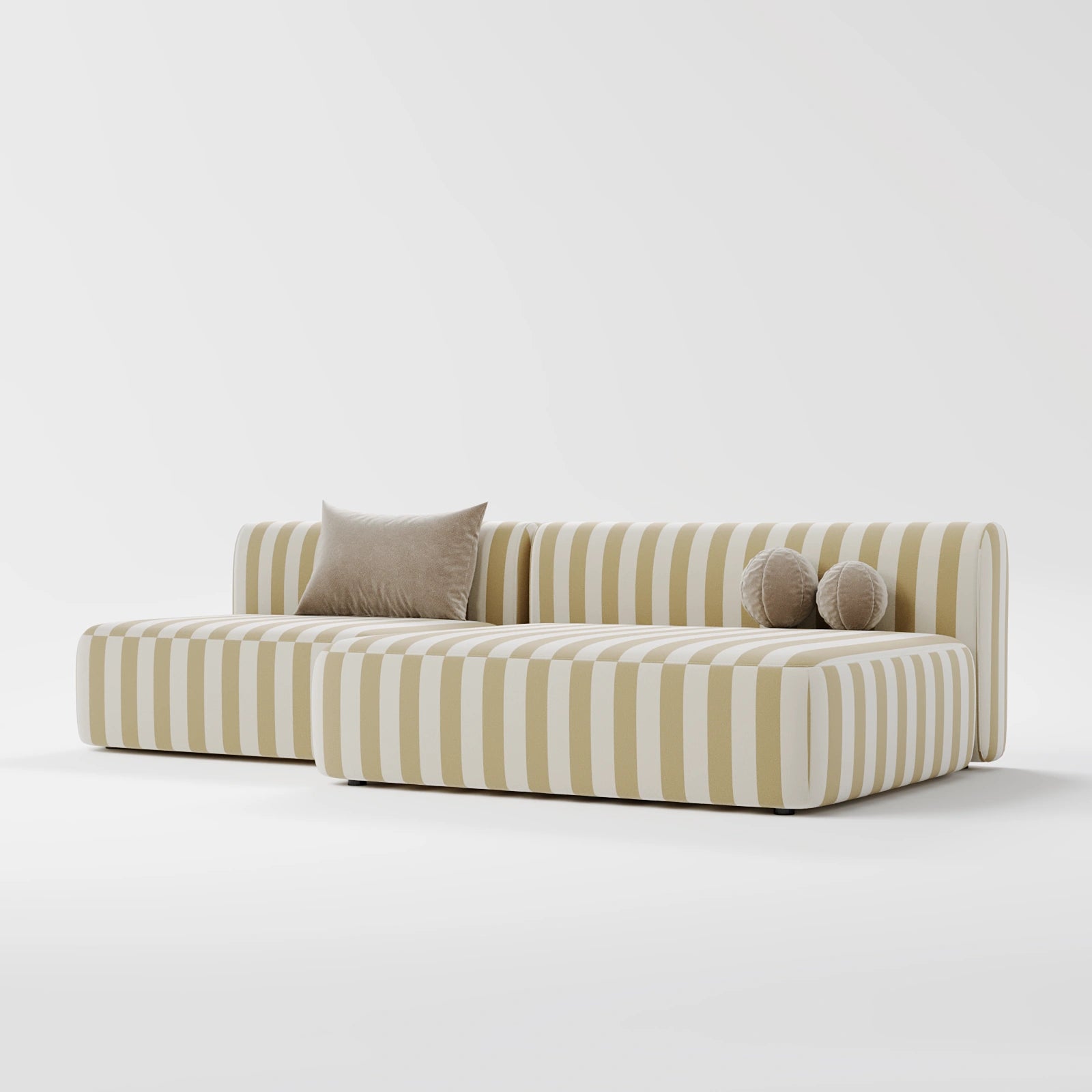 Premium Satin Accent Sofa 3-Seater 3