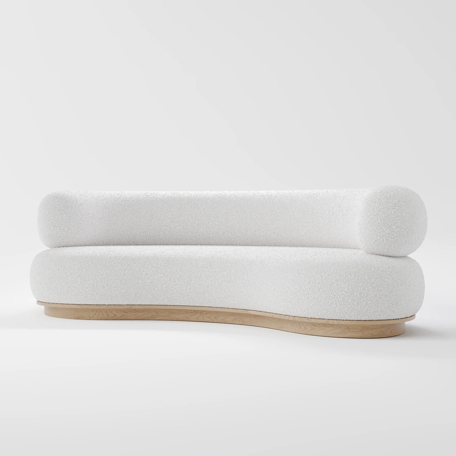 LuxeCurve Boucle Sofa 3-Seater 3