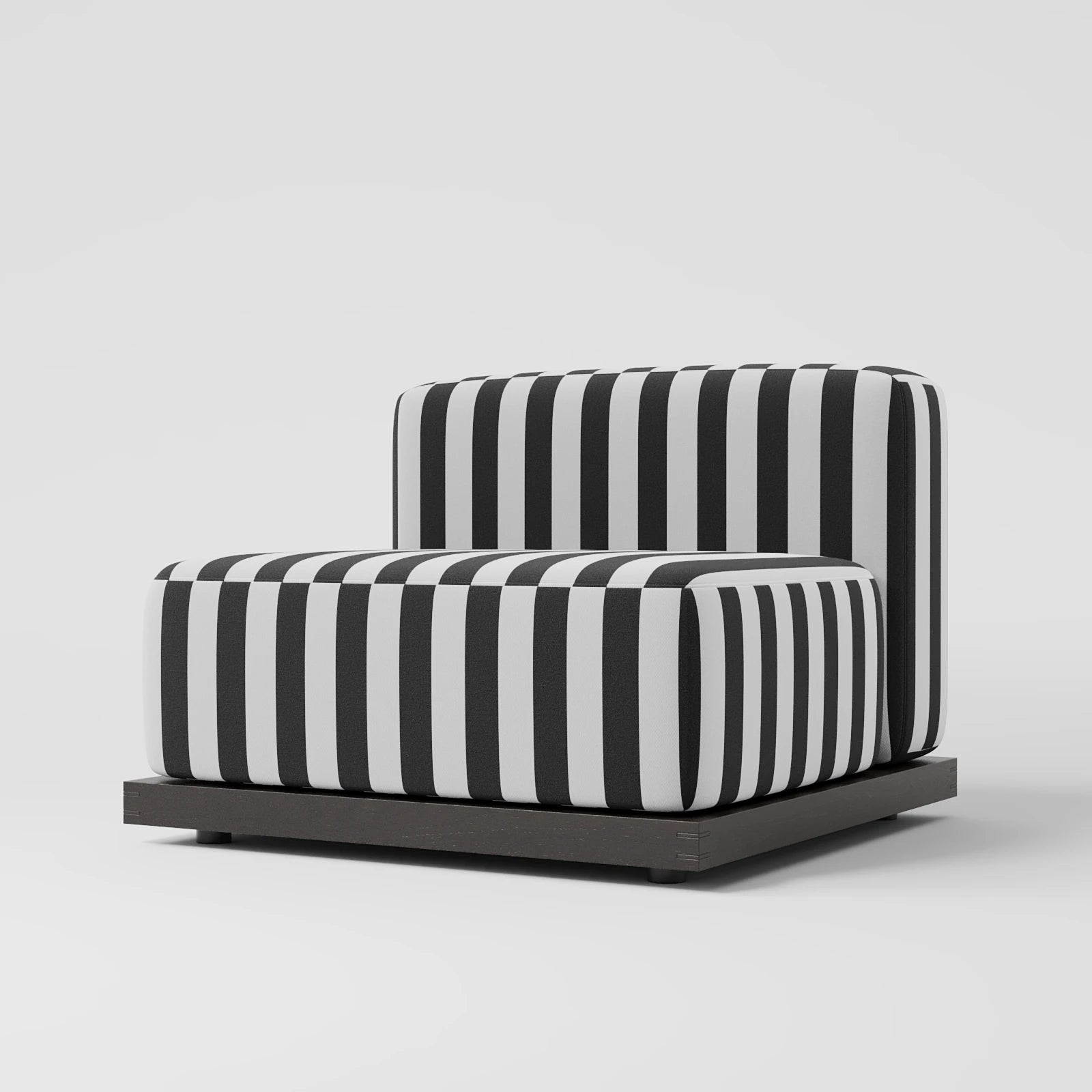 Striped Premium Satin Accent Chair 3