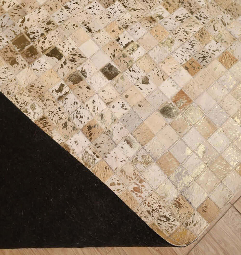 Tile Leather Rug image