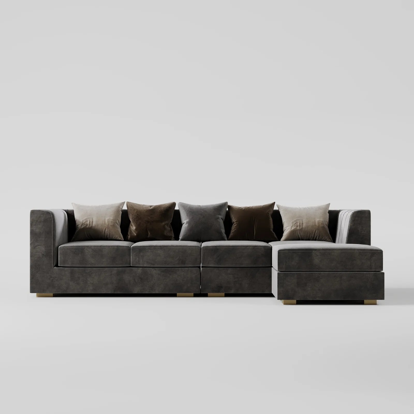 Grand Luxe Sofa 5-Seater with Ottoman 1