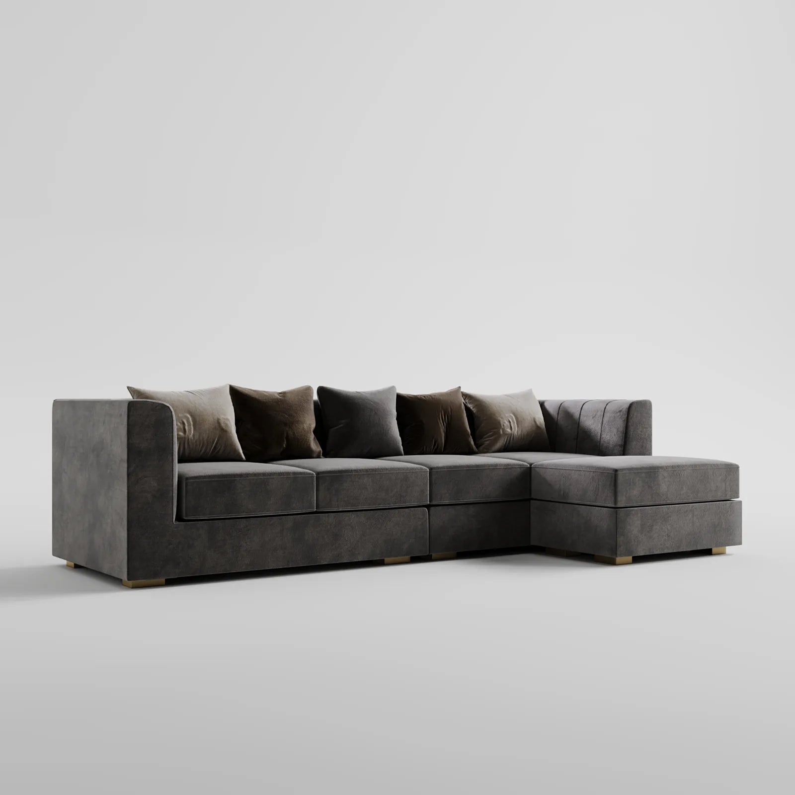 Grand Luxe Sofa 5-Seater with Ottoman 4