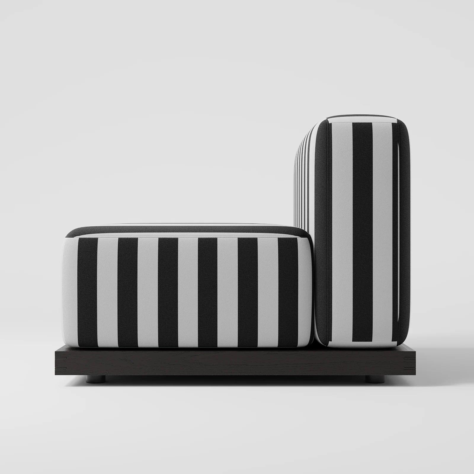 Striped Premium Satin Accent Chair 2