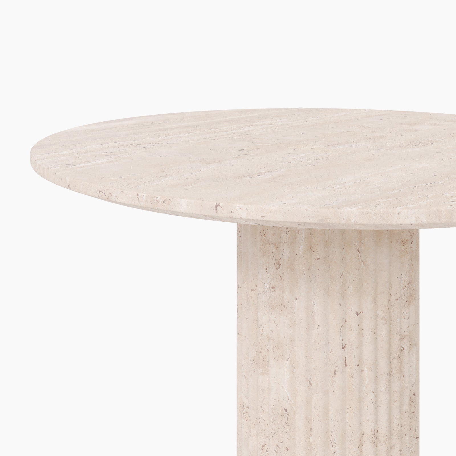Charlotte Cream Travertine Dining Table image