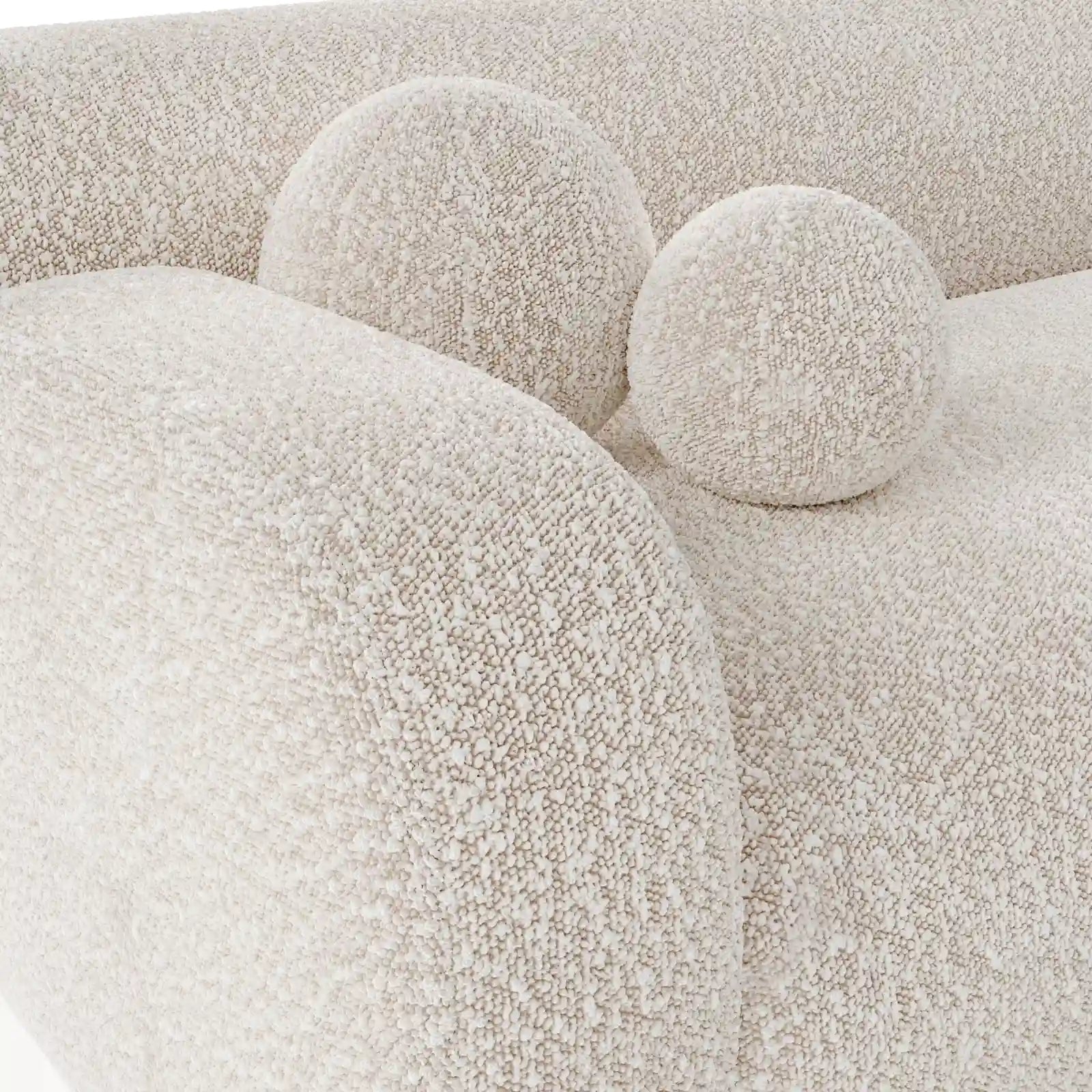 Azure Haven Boucle Sofa 2-Seater 4