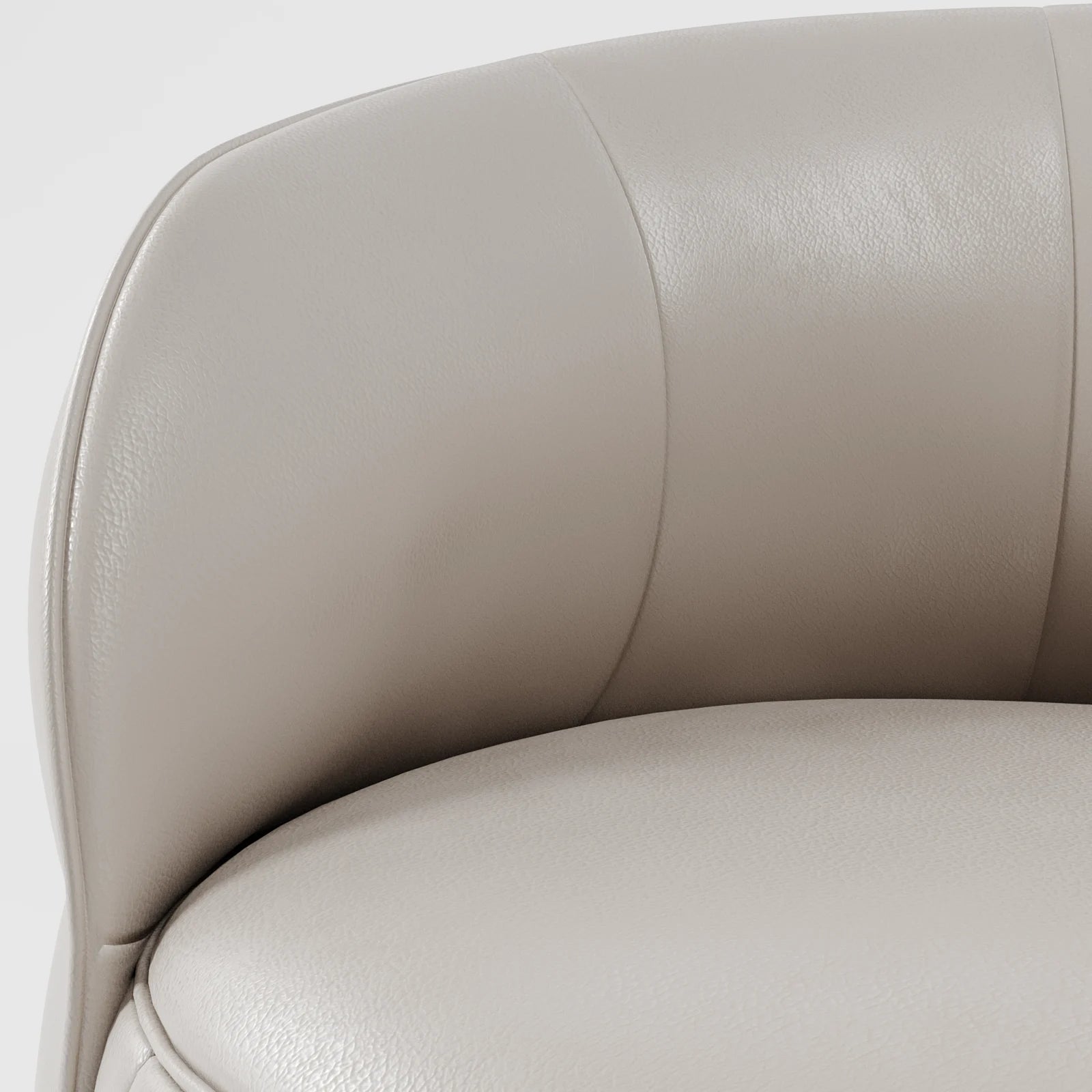 CurveEdge Faux Leather Lounge Chair 4