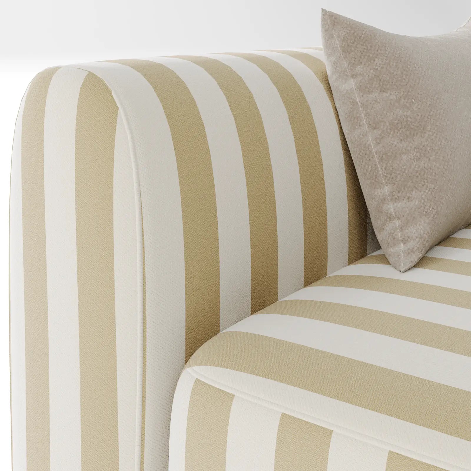 Premium Satin Accent Sofa 3-Seater 4