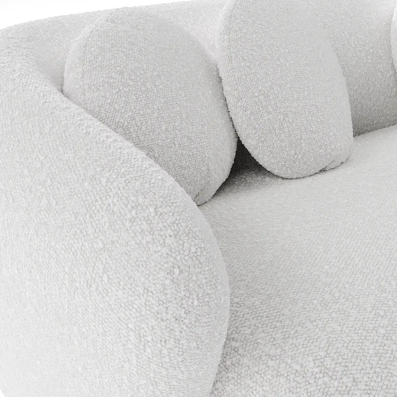Bliss Boucle L-Shaped Modular Sofa 4
