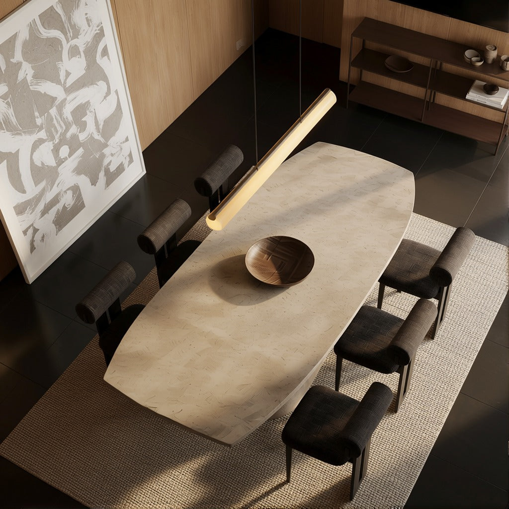 Bosa Cream Microconcrete Dining Table image