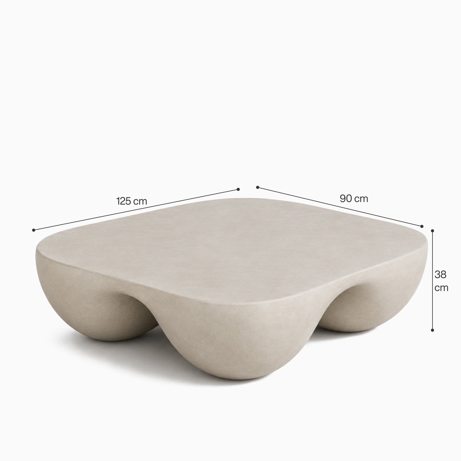 Vivien Cream Microconcrete Coffee Table image
