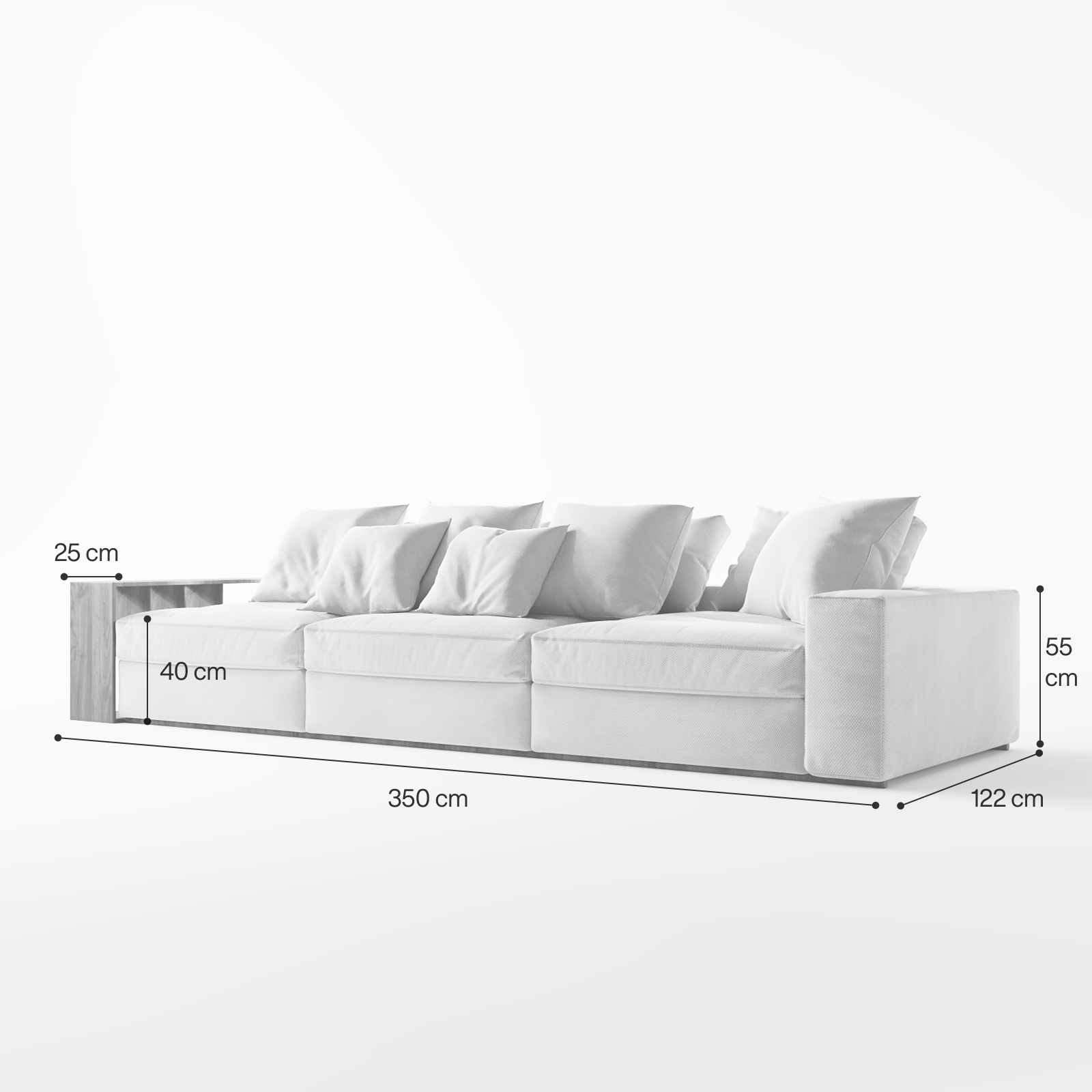 4-местный прямой диван Glory image