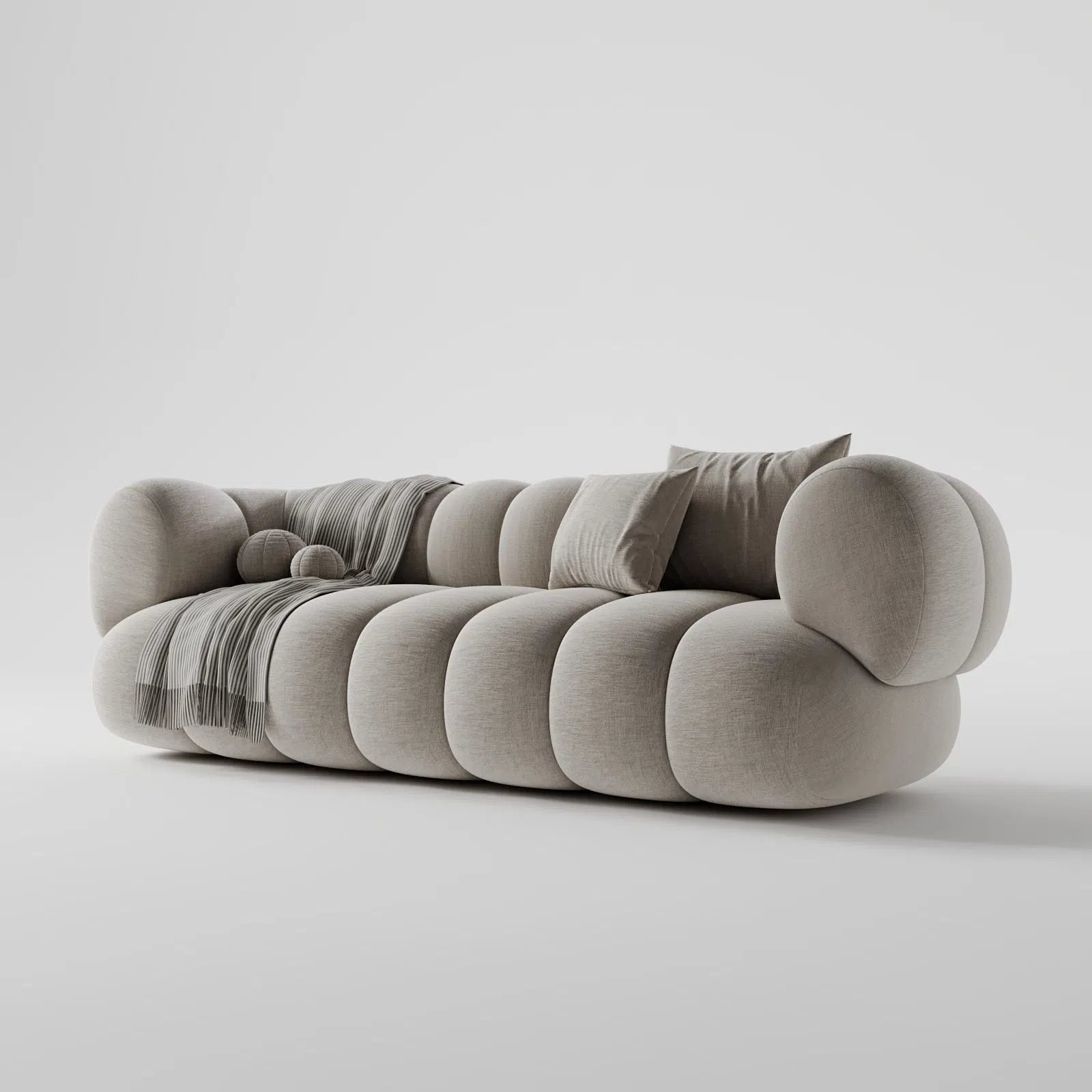 Cuddle Cove Matt Velvet Sofa 3-Seater 3