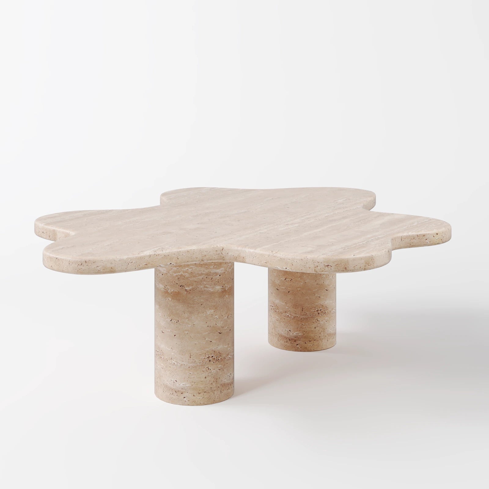Lawrence Twin Pillars Base Coffee Table