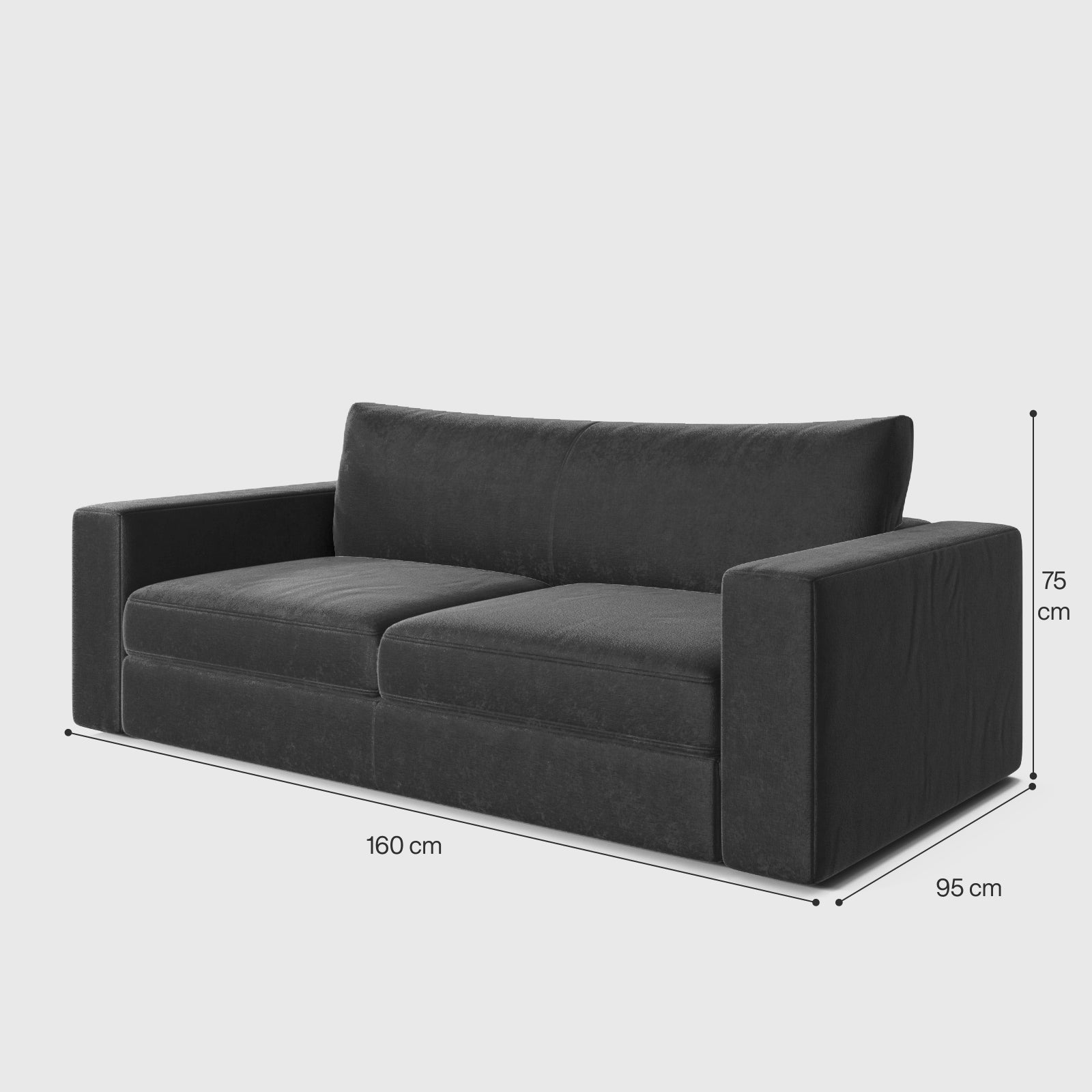 Vega 2-Seater Straight Sofa image