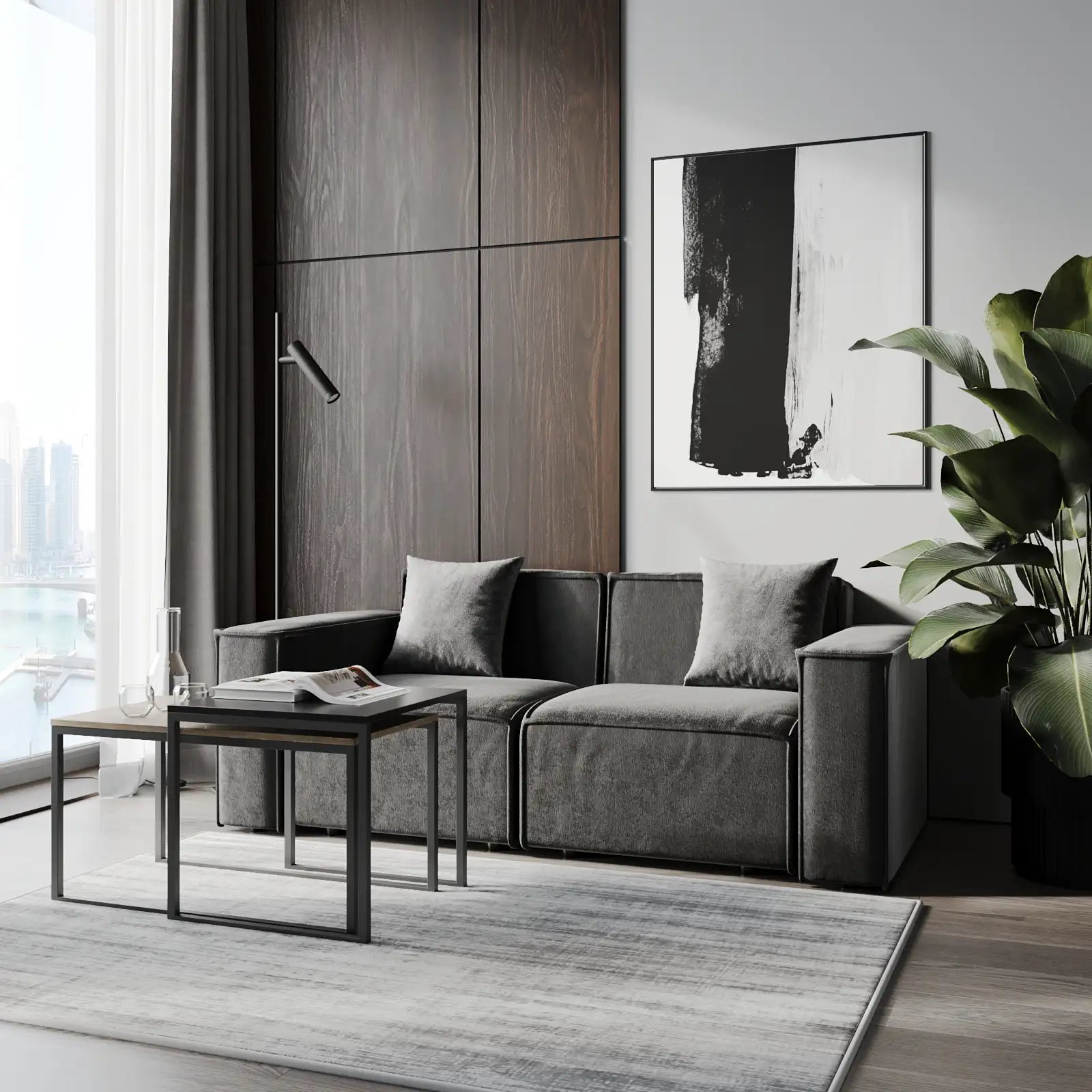 Lounge 2-Seater Straight Sofa image