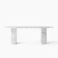 Modena White Marble Dining Table