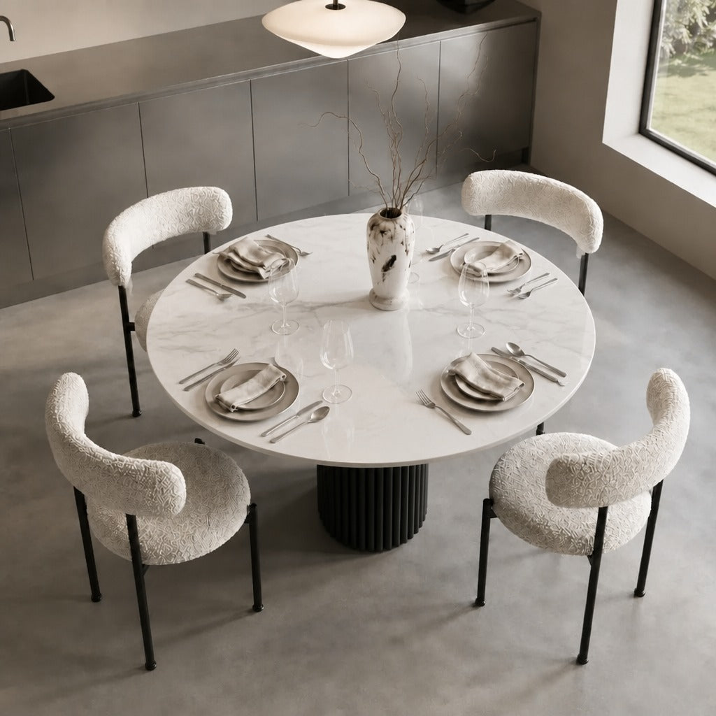Alba Marble Top Dining Table image
