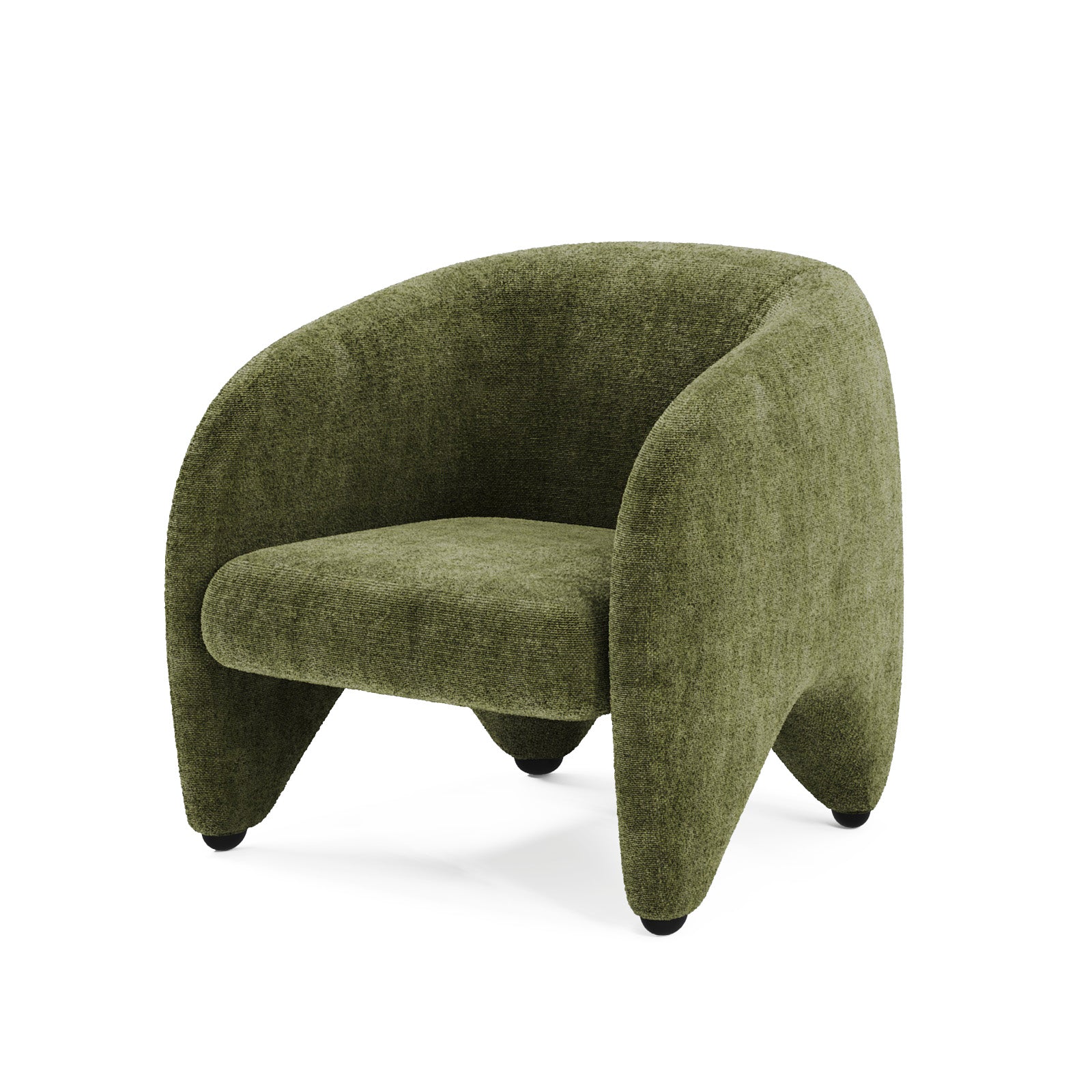 Curved Accent Chair