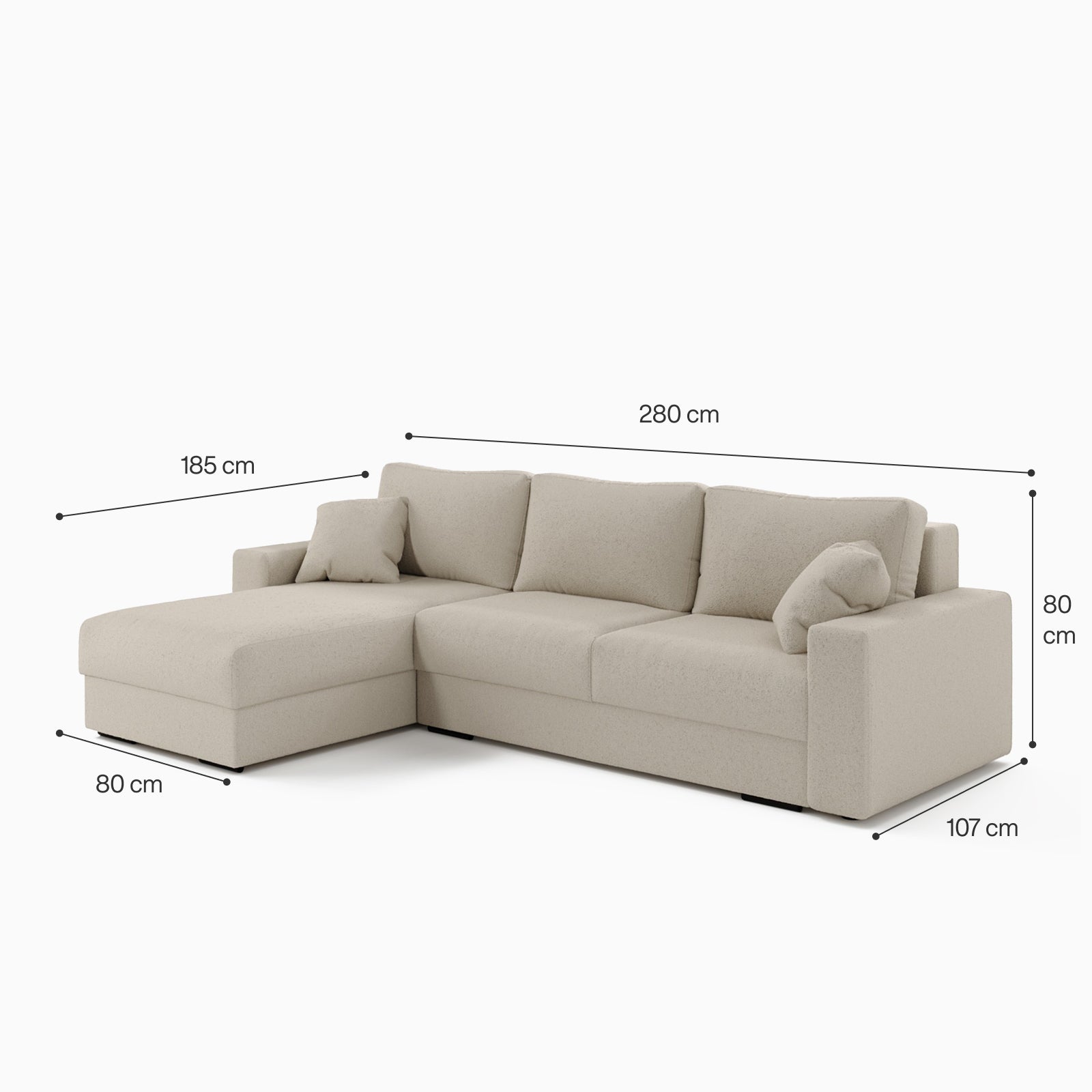 Livorno 3-Seater Sofa Bed image
