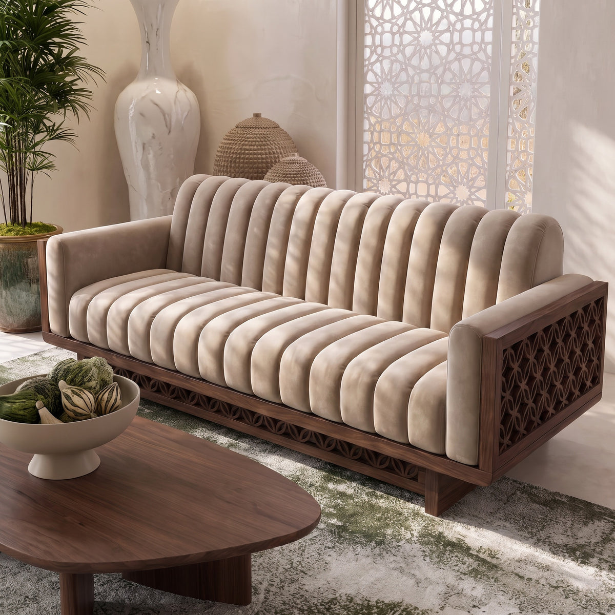 Hajar 3-Seater Straight Sofa image