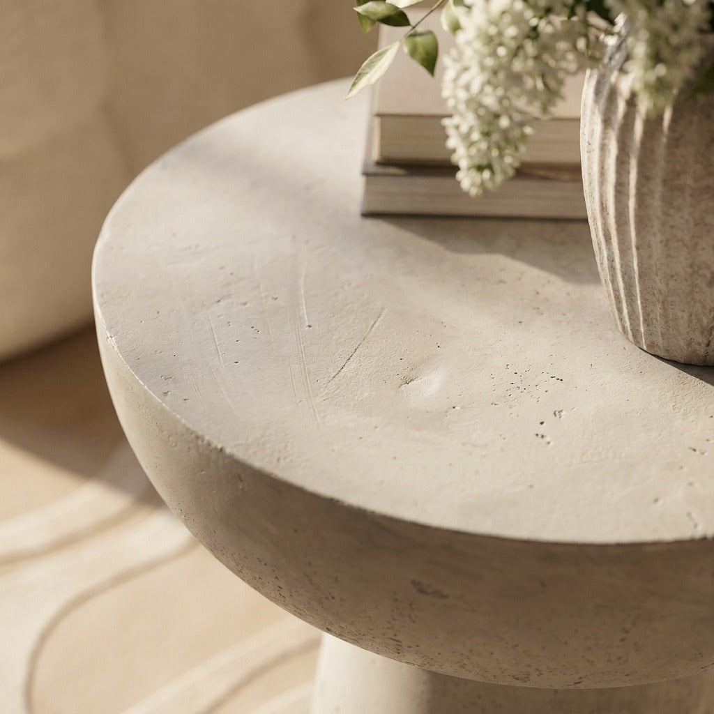 Volta Microconcrete Side Table image