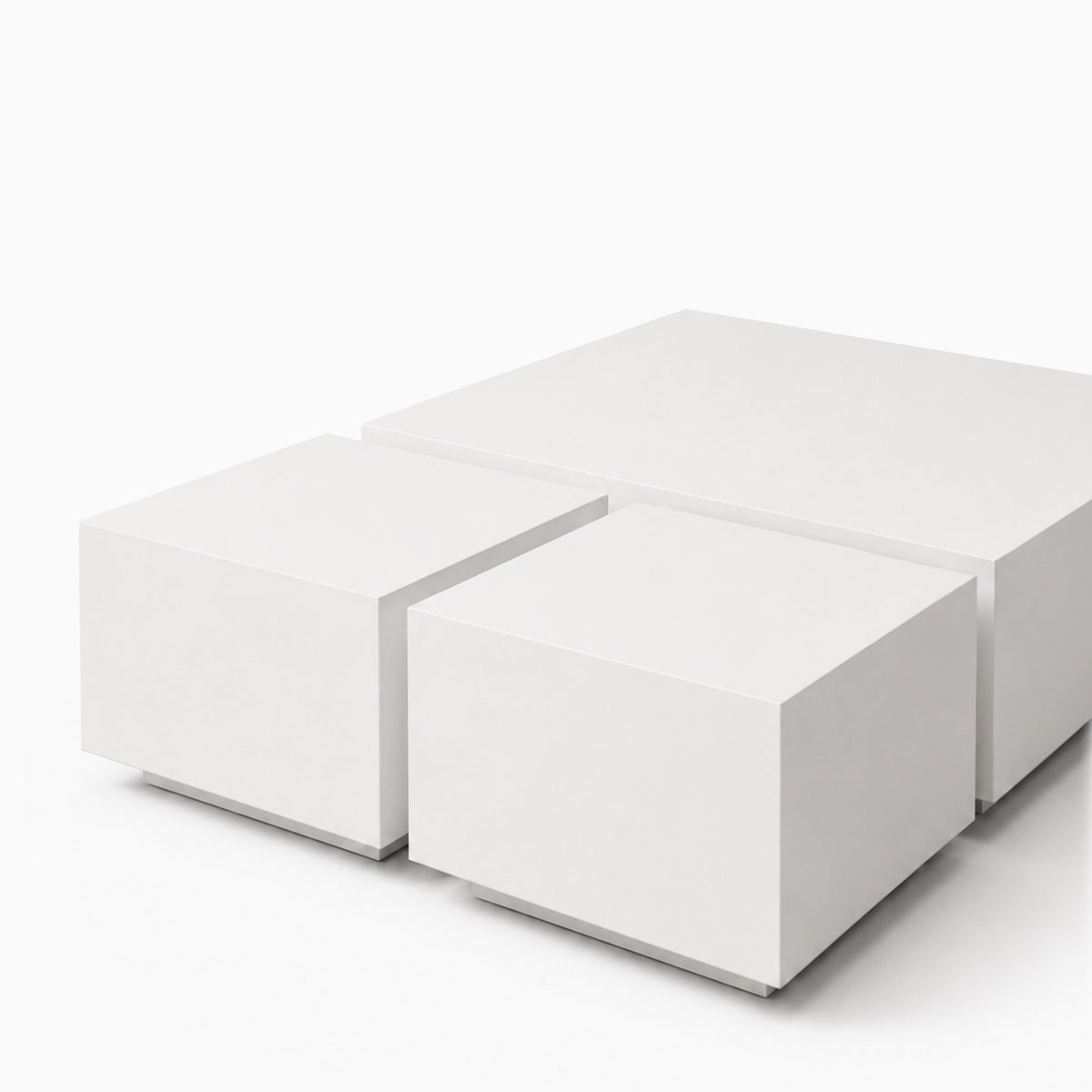 Maximilian White Microconcrete Coffee Table image