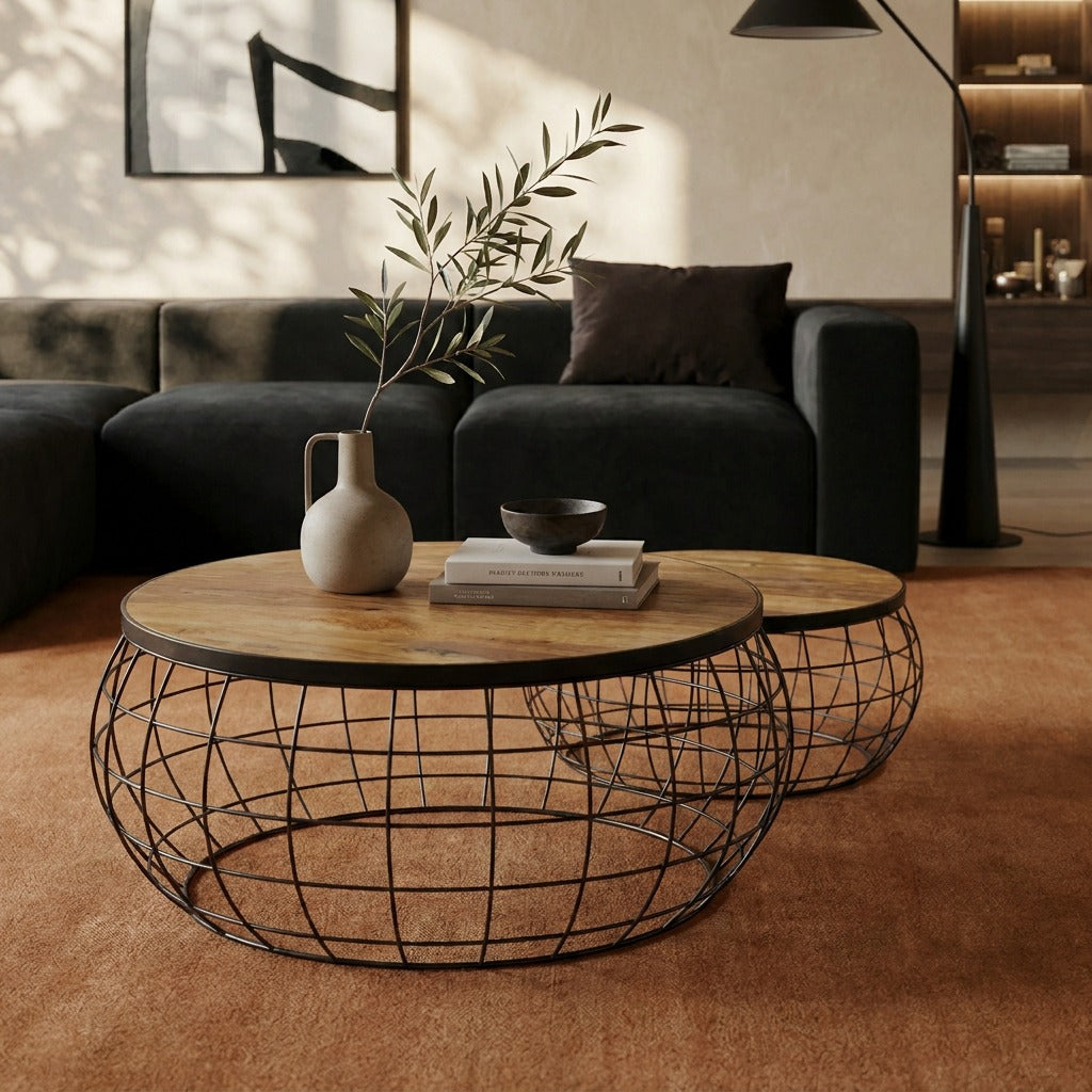 Cage Coffee Table Set of 2 image