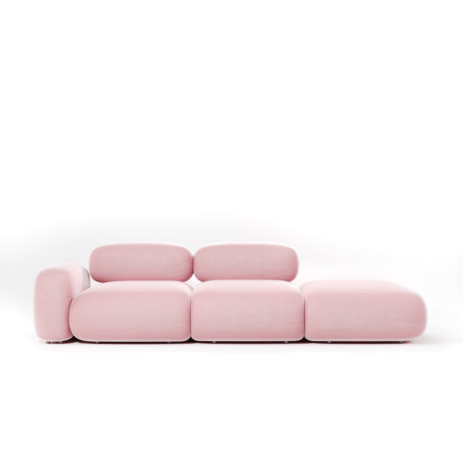 Fluffy 3-Seater Straight Sofa image