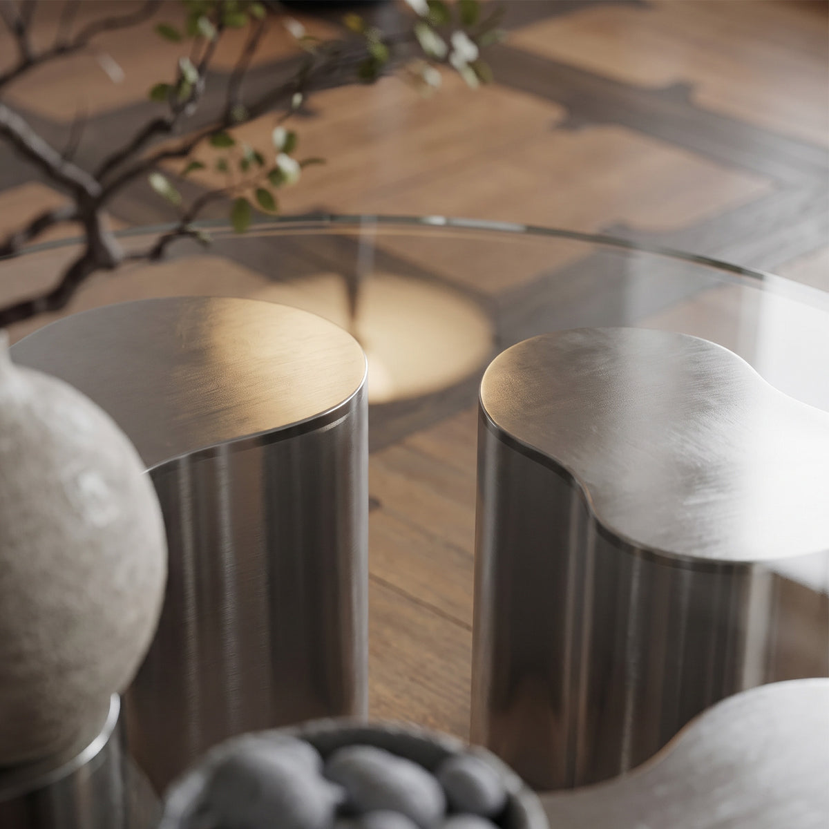 Dario Steel Base Coffee Table image