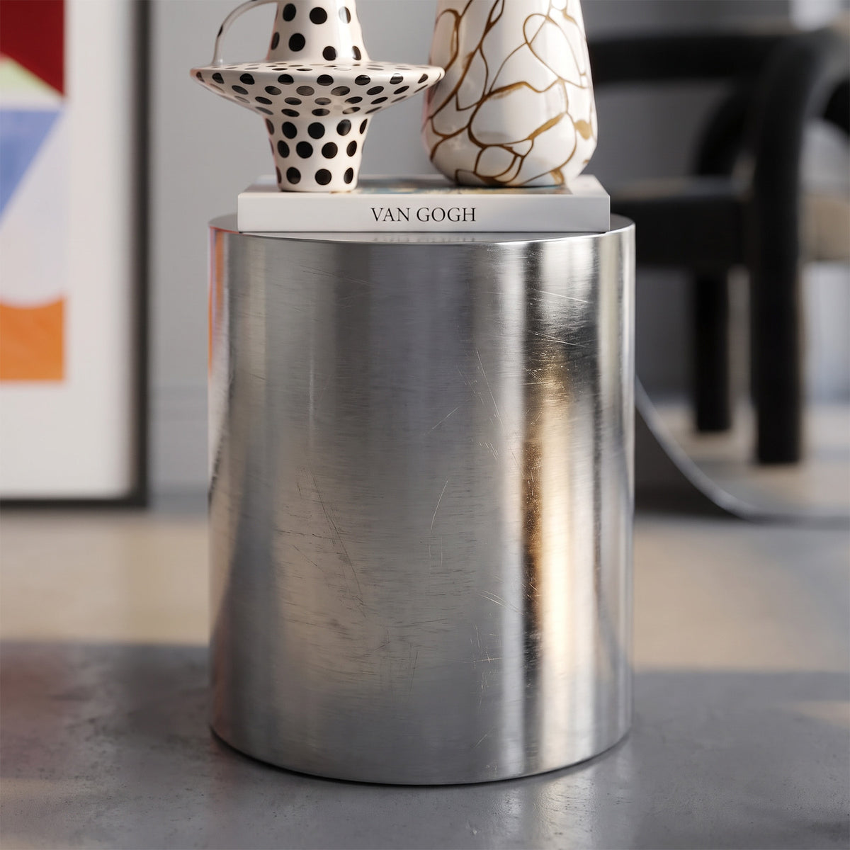 Etienne Steel Side Table image