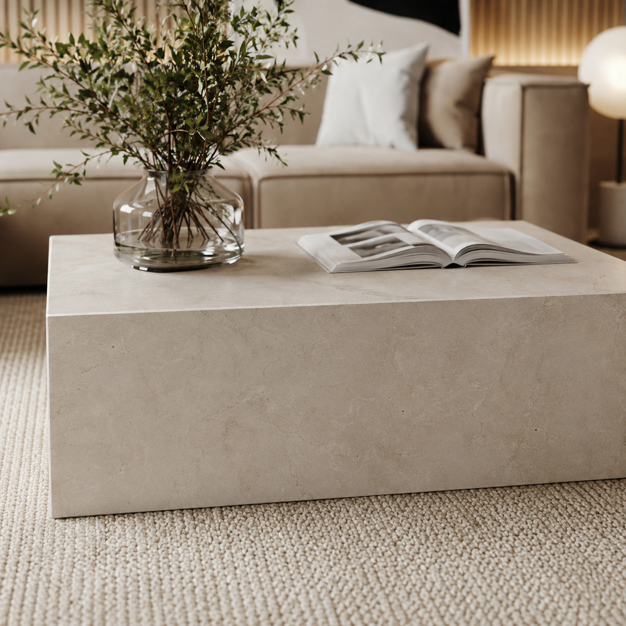 Cube Crema Marfil Coffee Table image