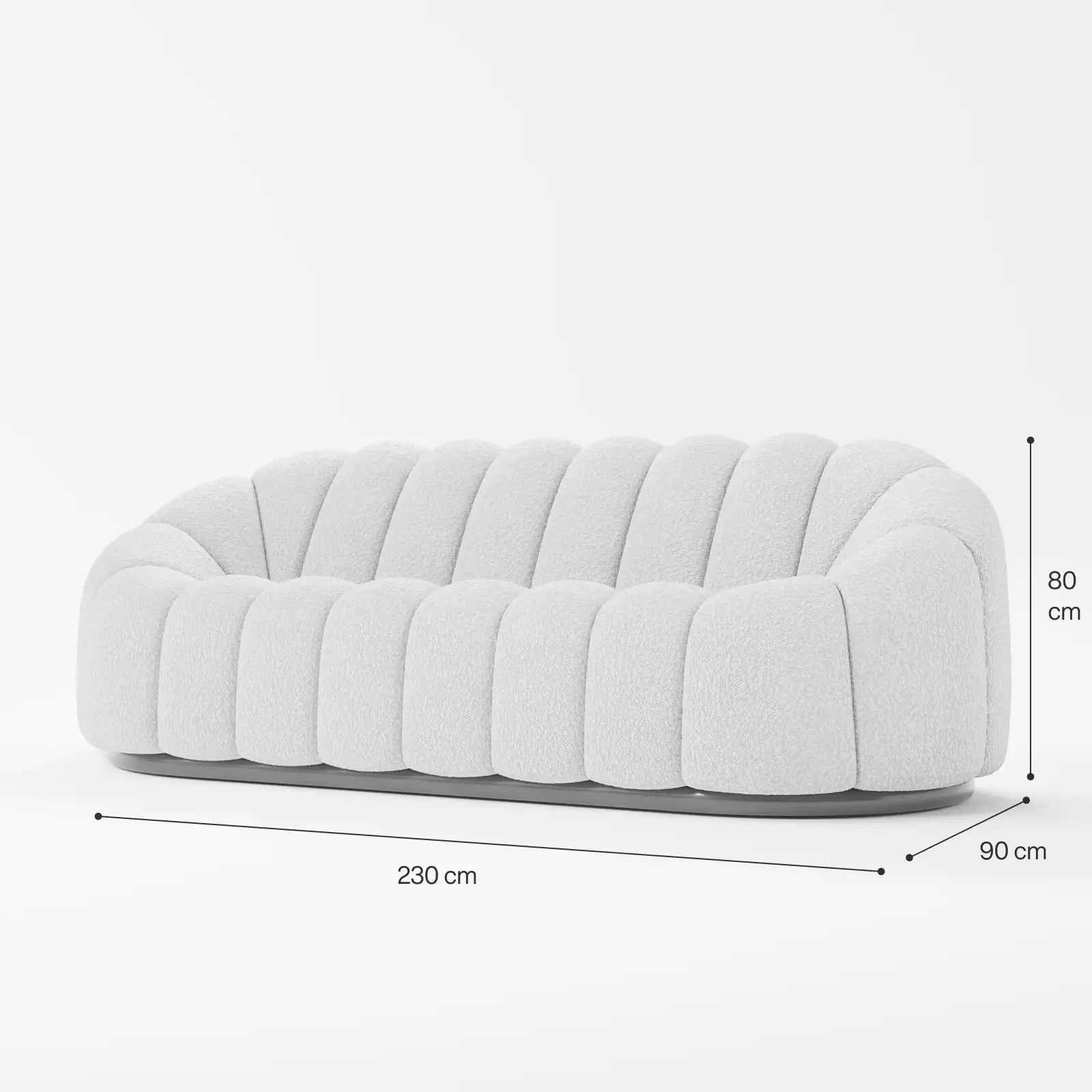 Firenze Boucle Sofa 3-Seater 6