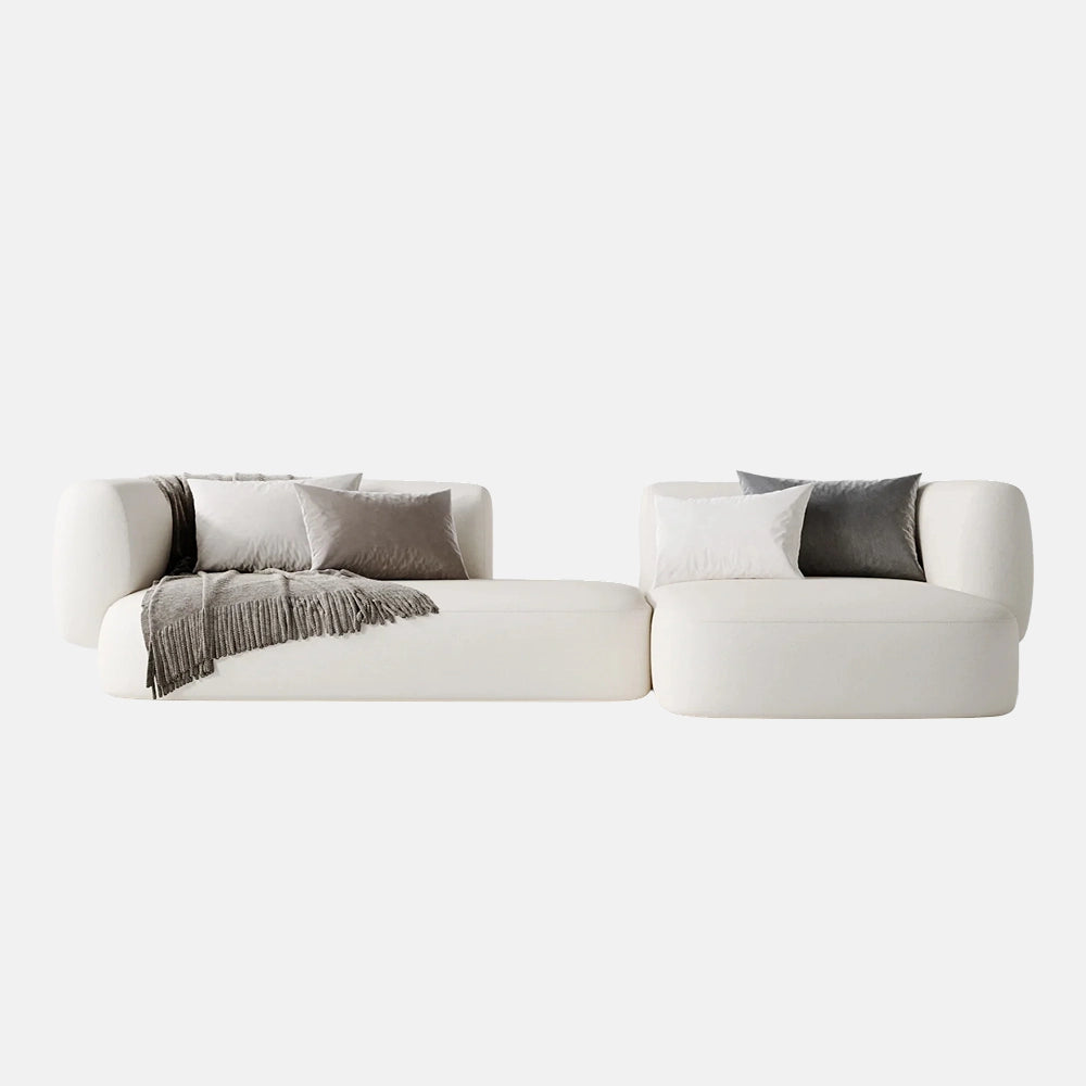 Modern white modular sofa — furniture package dubai.
